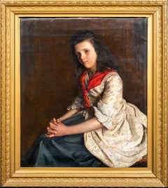 Portrait of Miss Allen, by Fairlie Harmar, Viscountess Harberton (1876-1945)