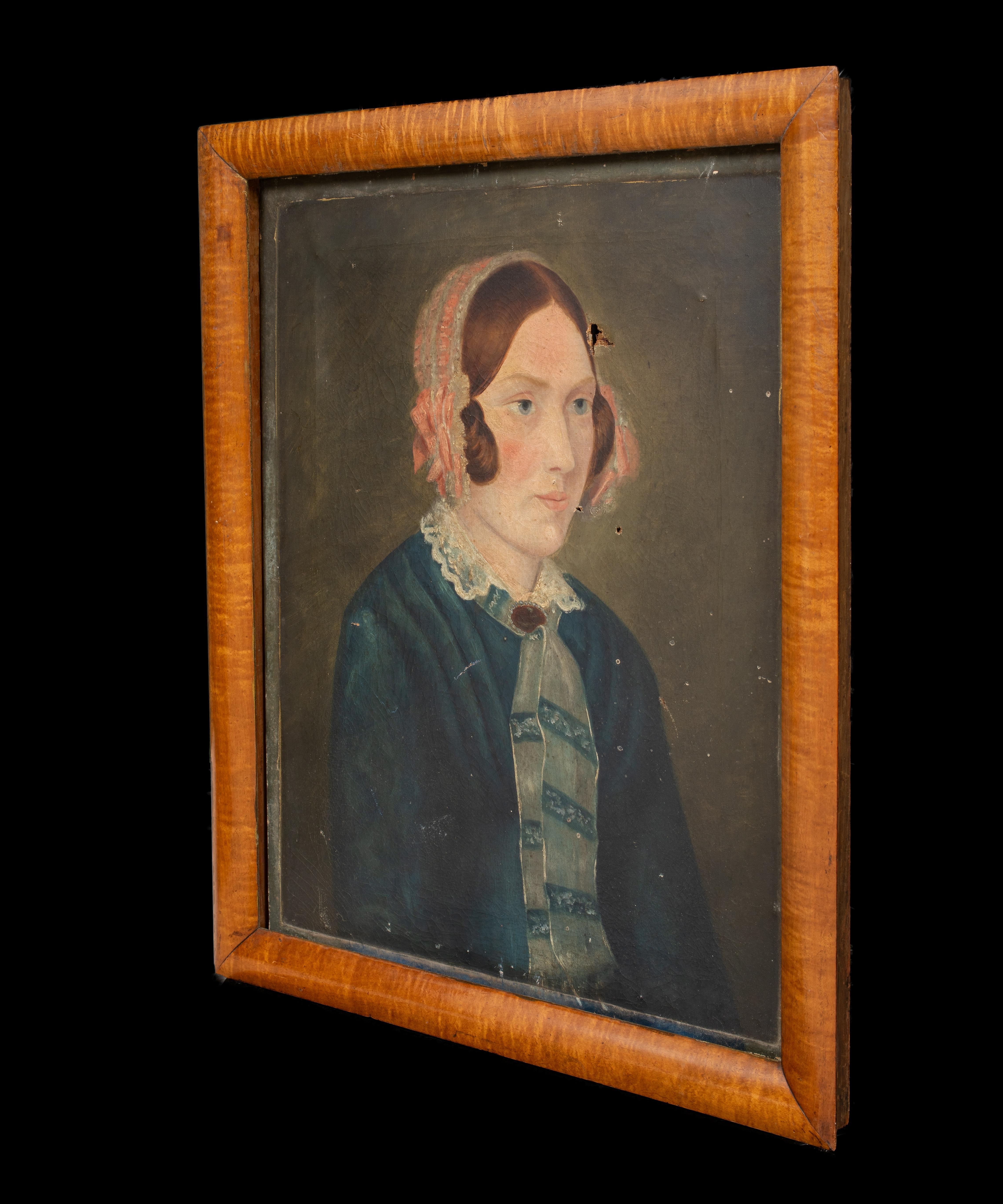 Portrait de Miss Quincy, Massachusetts, États-Unis, XIXe siècle  École américaine en vente 2
