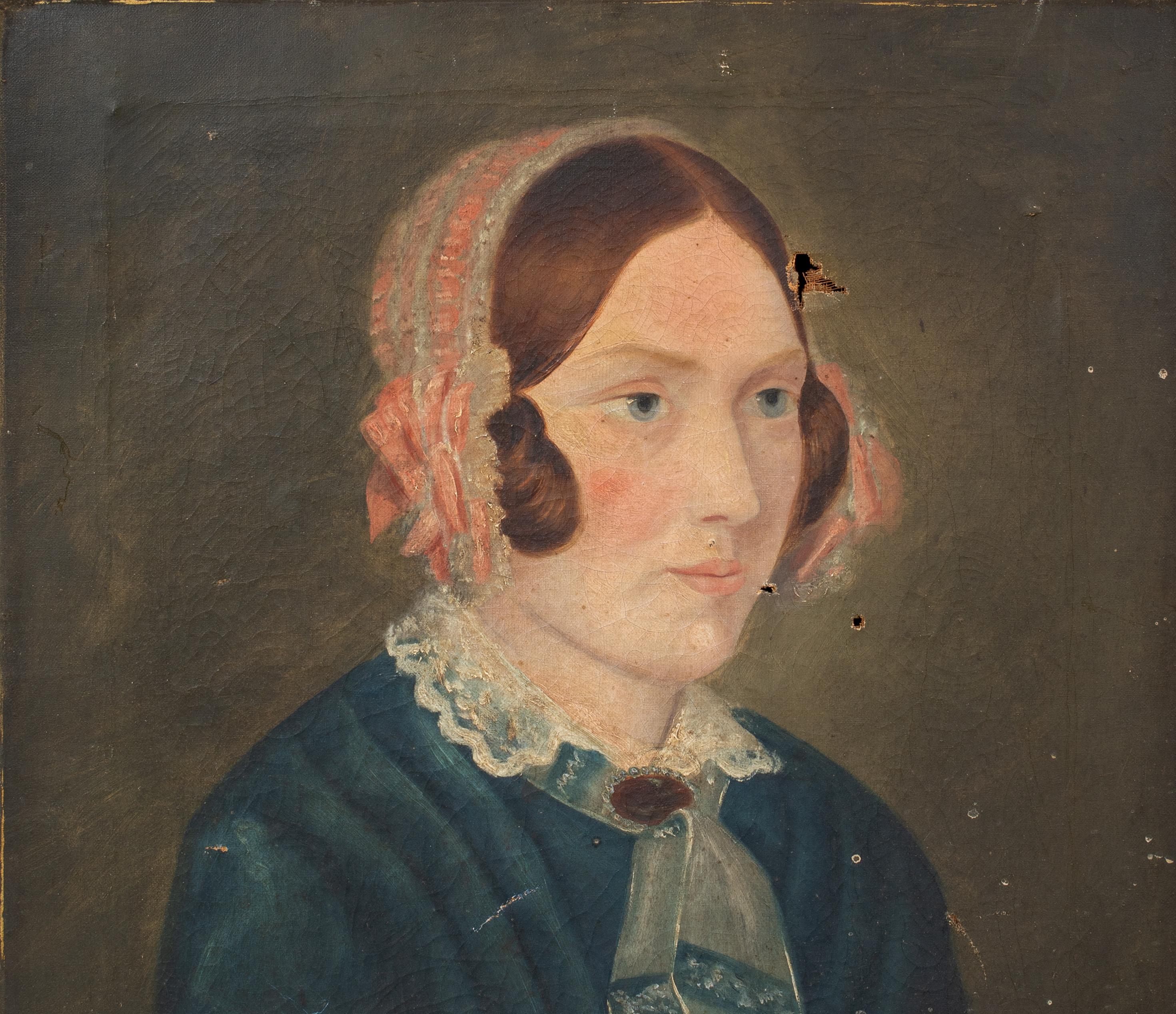 Portrait de Miss Quincy, Massachusetts, États-Unis, XIXe siècle  École américaine en vente 4
