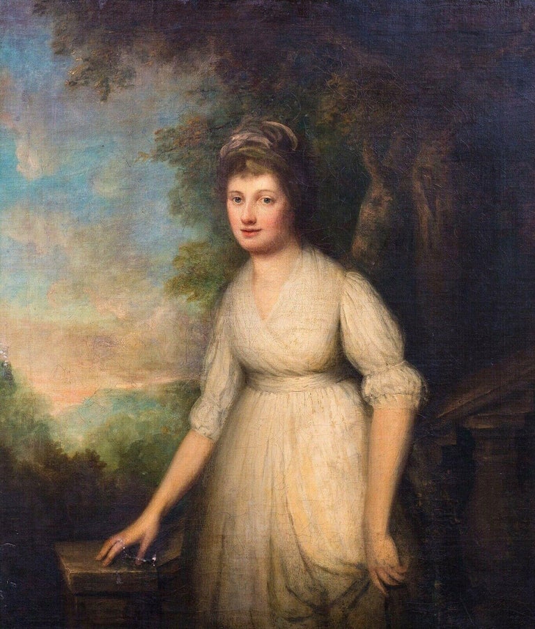 Portrait Of Mrs Siddons, 18th Century - Painting by Unknown