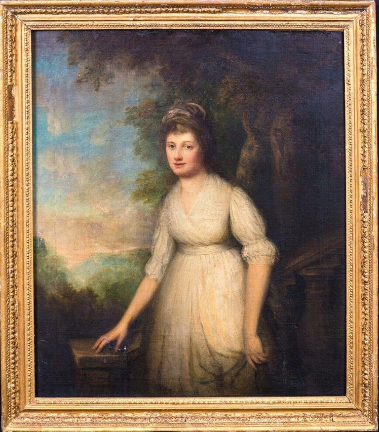 Unknown Portrait Painting - Portrait Of Mrs Siddons, 18th Century