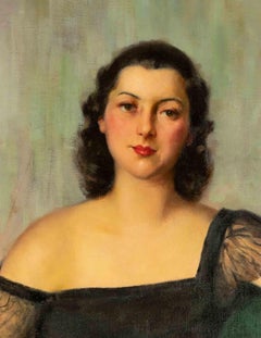 Portrait of Noble Woman - Original Painting - 1920s