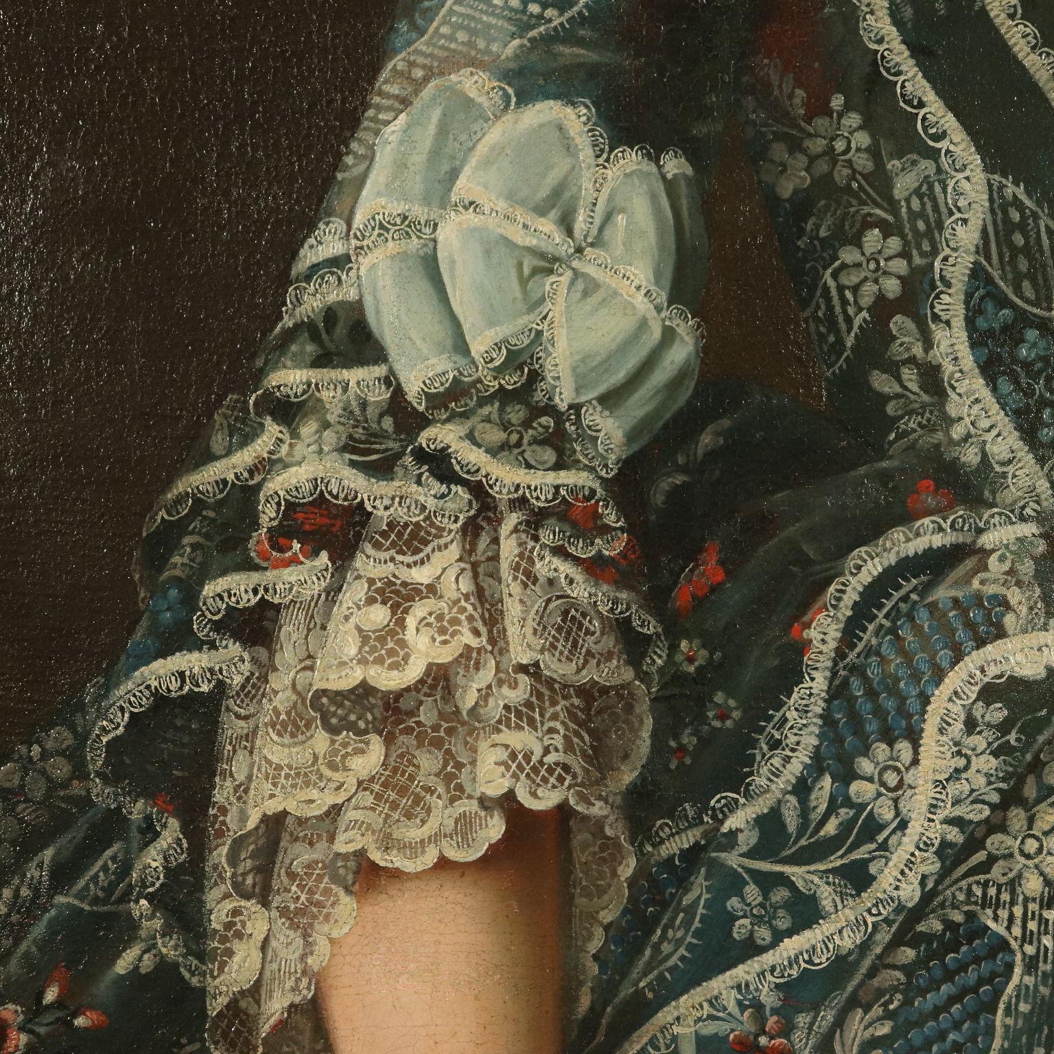 Portrait of Noblewoman Oil Painting 18th Century 3
