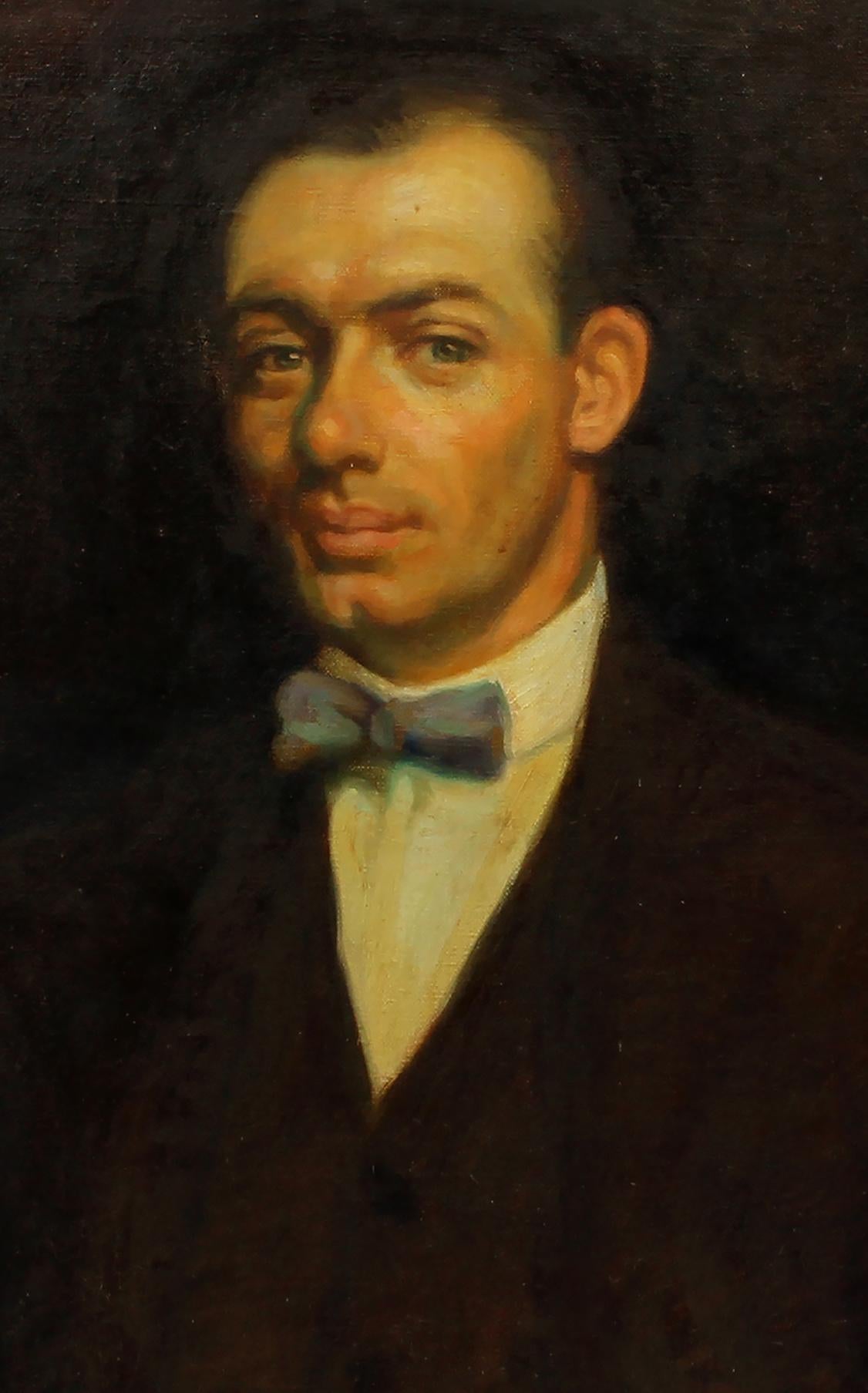 Portrait of P.H. Shepherd  - Realist Painting by Unknown