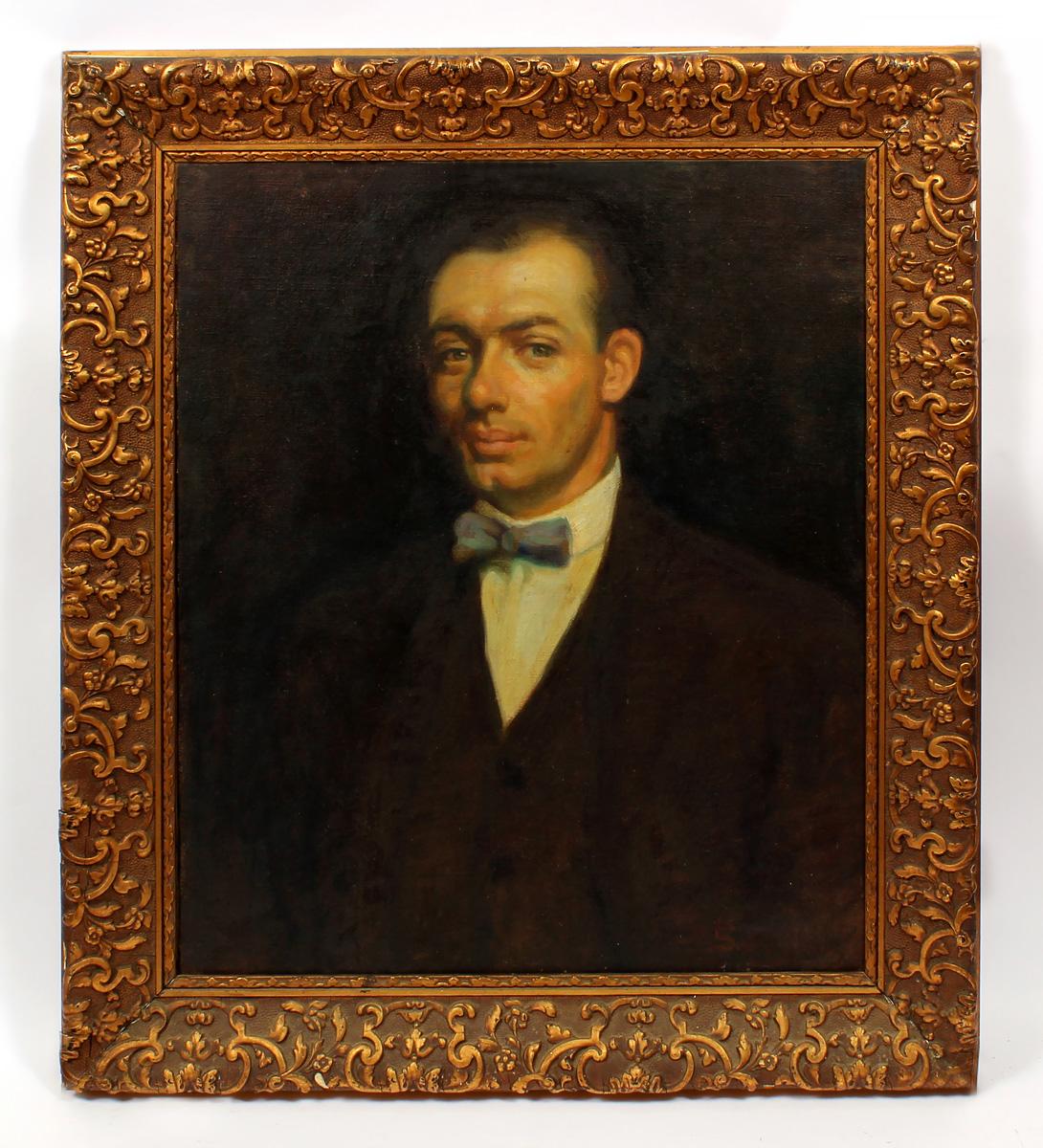 Unknown Portrait Painting - Portrait of P.H. Shepherd 