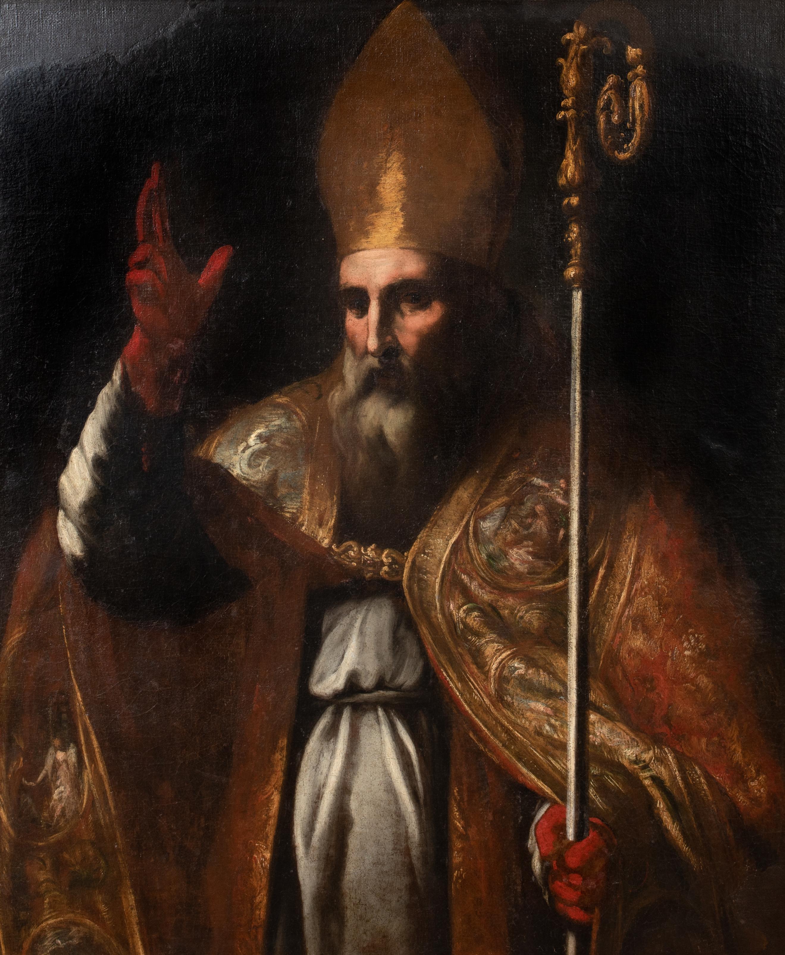 Portrait Of Pope Leo I The Great, Bishop Of Rome (400-461), 17th Century

Italian School

Large 17th Century historical portrait of Pope Leo I, Leo The Great, Bishop Of Rome, oil on canvas. Superb quality and condition rare history portrait of the