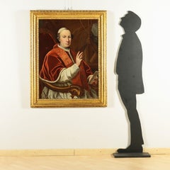 Portrait Of Pope Pius VI Oil On Canvas 18th Century