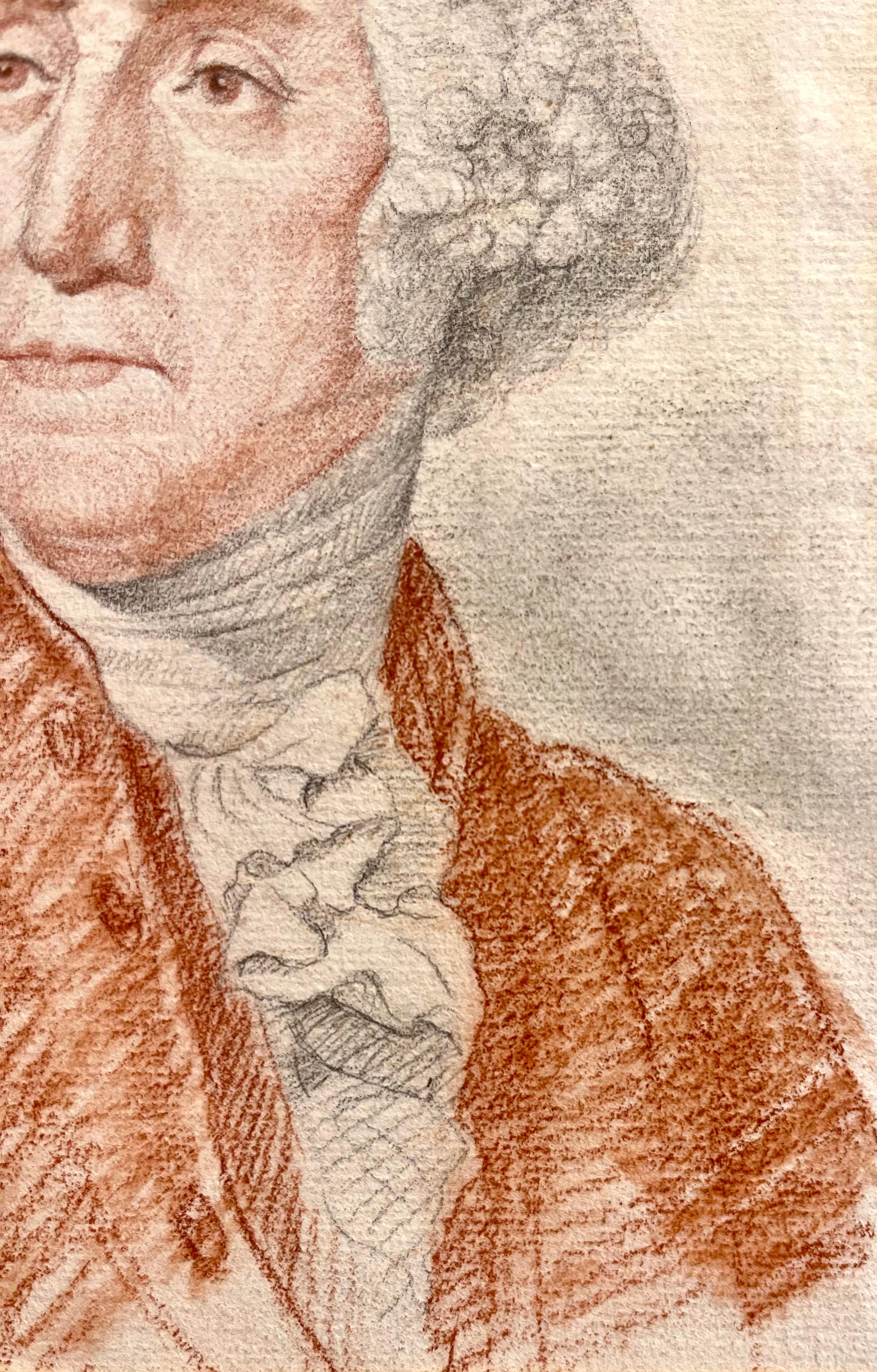Este retrato de la Escuela Francesa de principios del siglo XIX del presidente George Washington, realizado en pastel y grafito sobre papel, ejemplifica la admiración europea por el líder estadounidense. El artista emplea un delicado equilibrio de