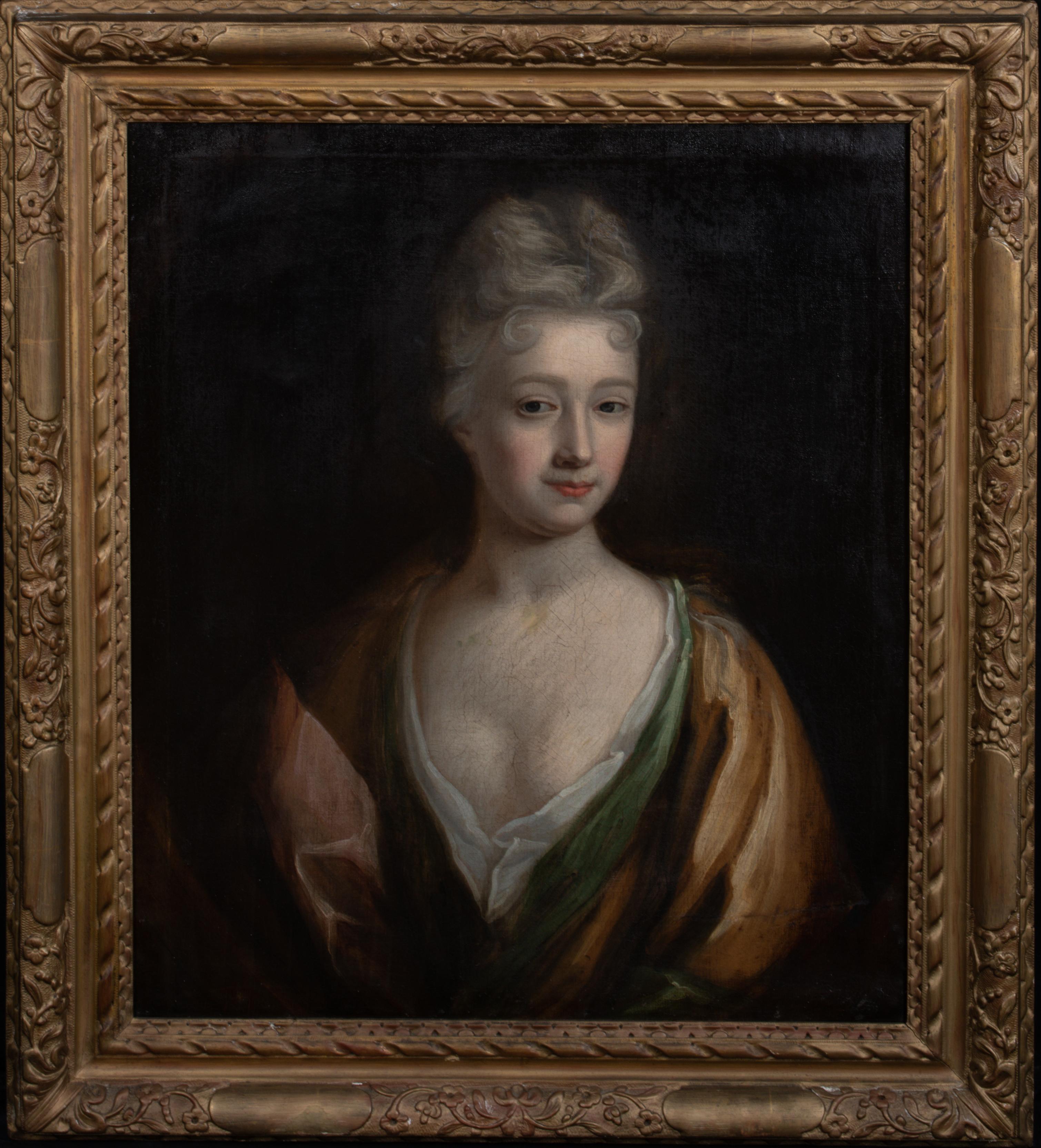 Unknown Portrait Painting - Portrait Of Princess Luise Dorothea Sophie of Prussia (1680-1705), 18th Century 