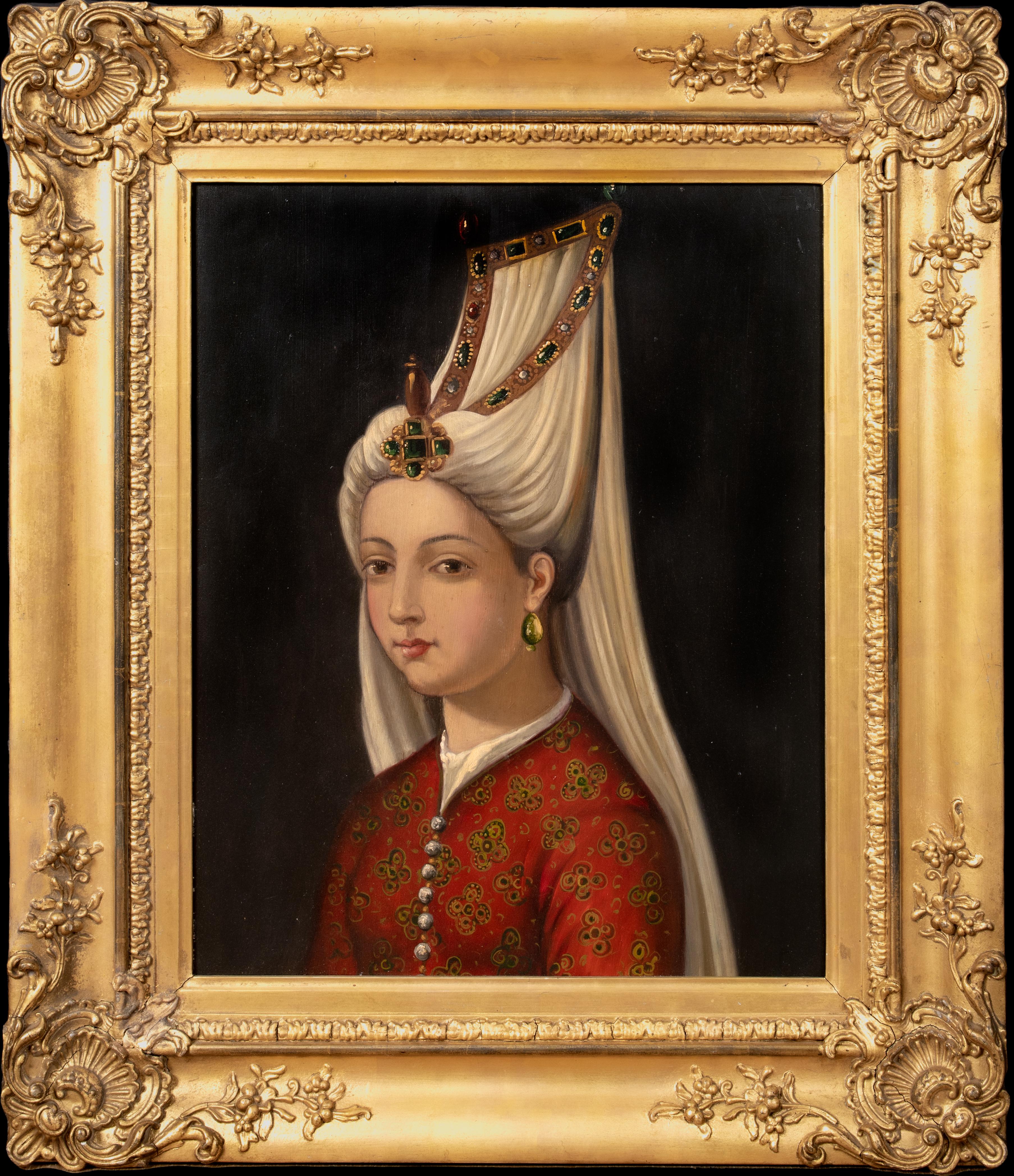 Unknown Portrait Painting - Portrait Of Princess Mihrimah Sultan (1522-1578)