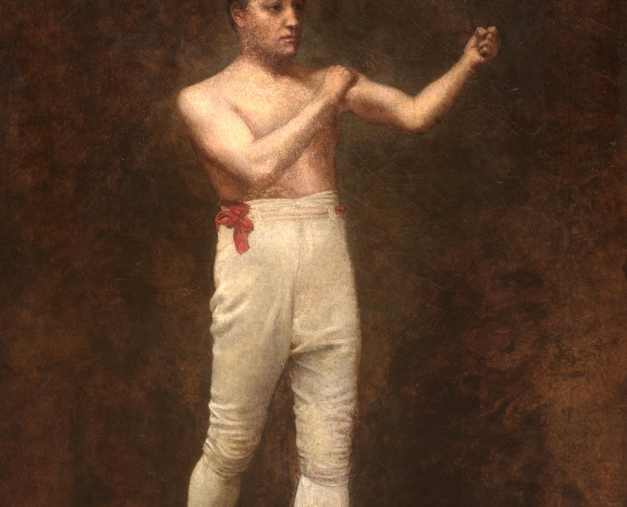 Retrato del púgil Tom Sayers (1826-1865), Siglo XIX  English School 6