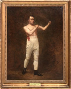 Retrato del púgil Tom Sayers (1826-1865), Siglo XIX  English School