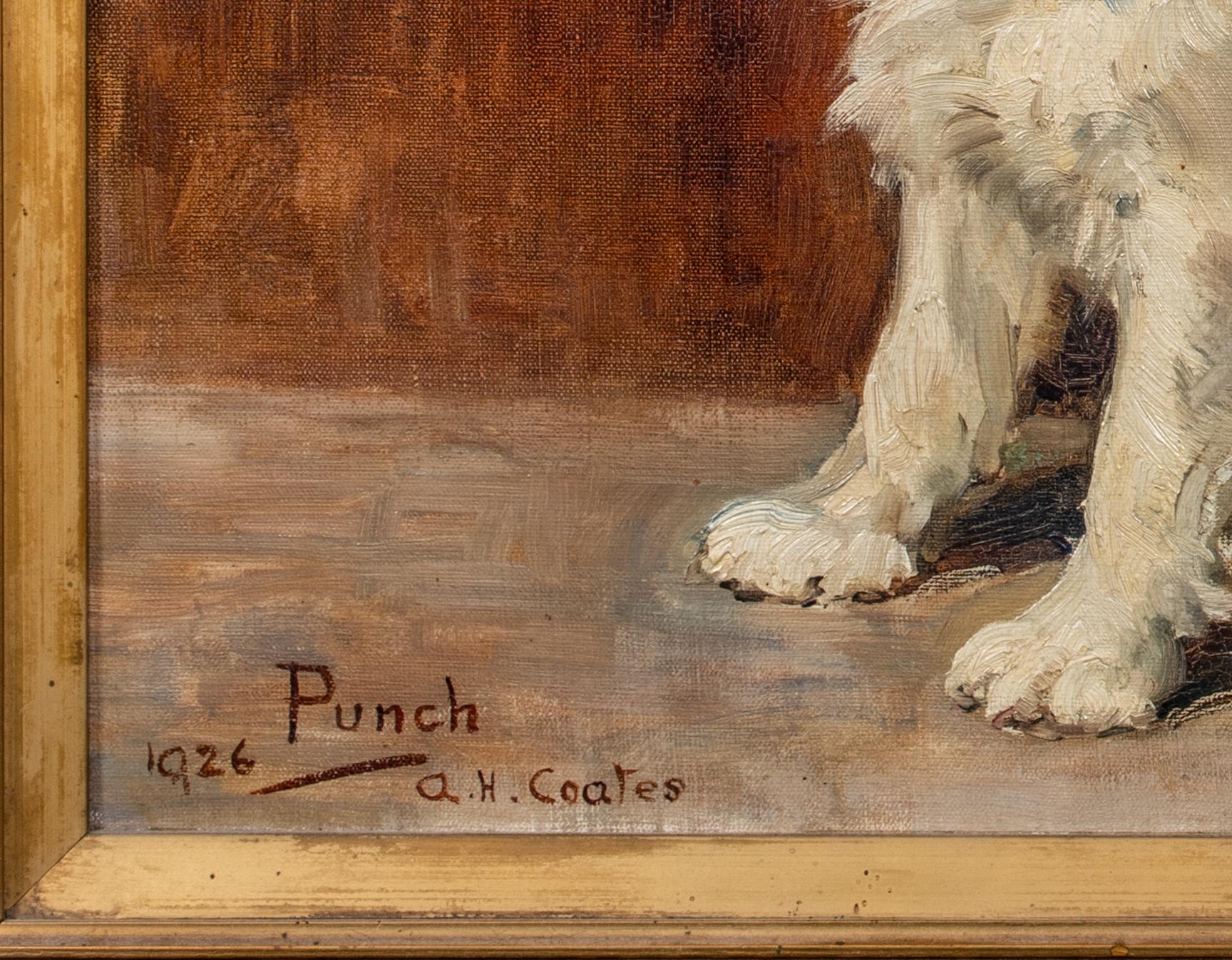 Porträt von Punch, einem Terrierhund, datiert 1926  AGNES HILDA COATES, COATES 1