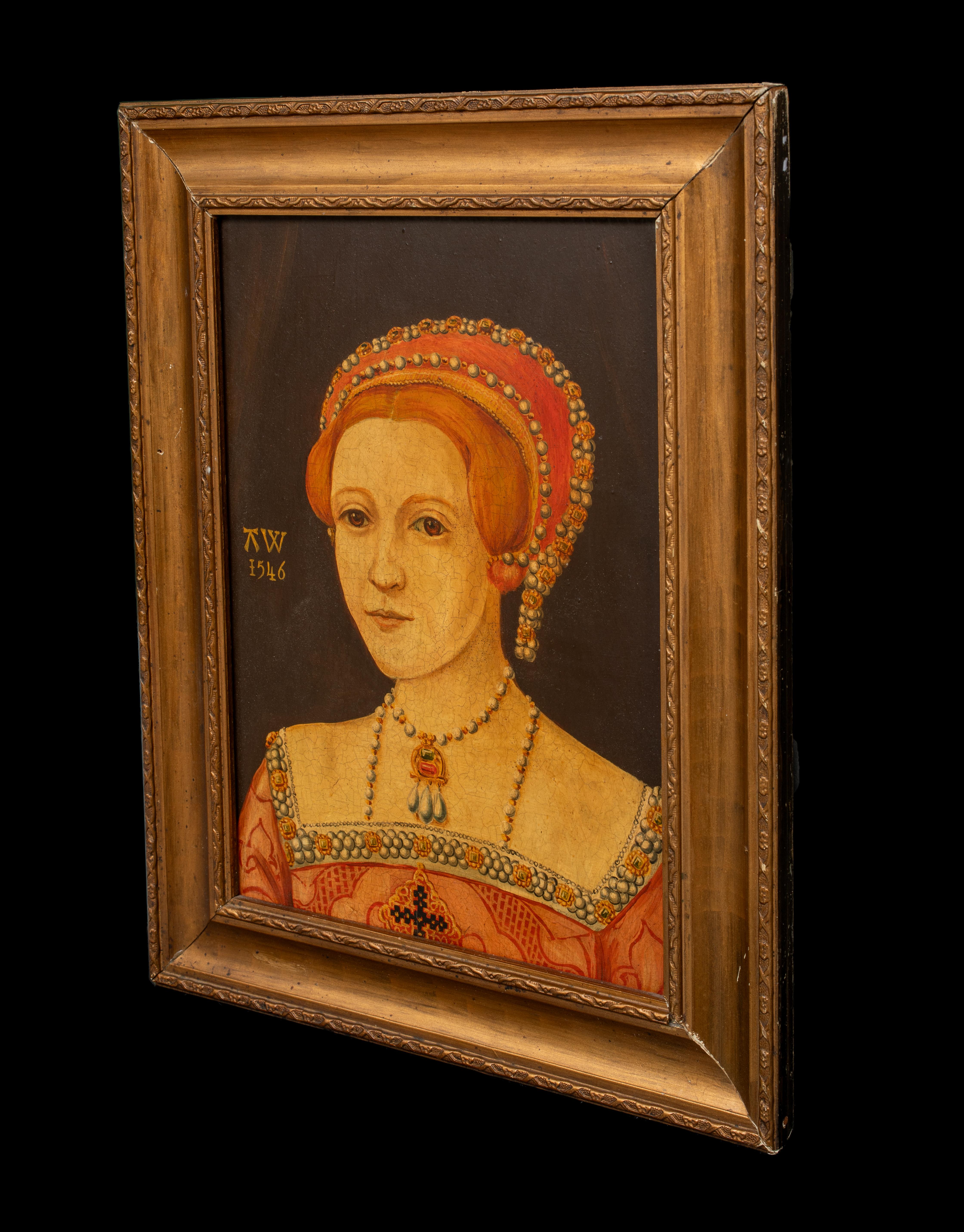 Retrato de la reina María (1516-1558)  English School - óleo sobre tabla 4
