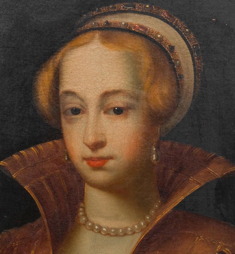 Unknown Portrait Of Queen Mary I Of England (15161558), 17th Century For Sale at 1stDibs
