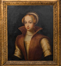 Portrait Of Queen Mary I Of England (1516-1558), 17th Century  