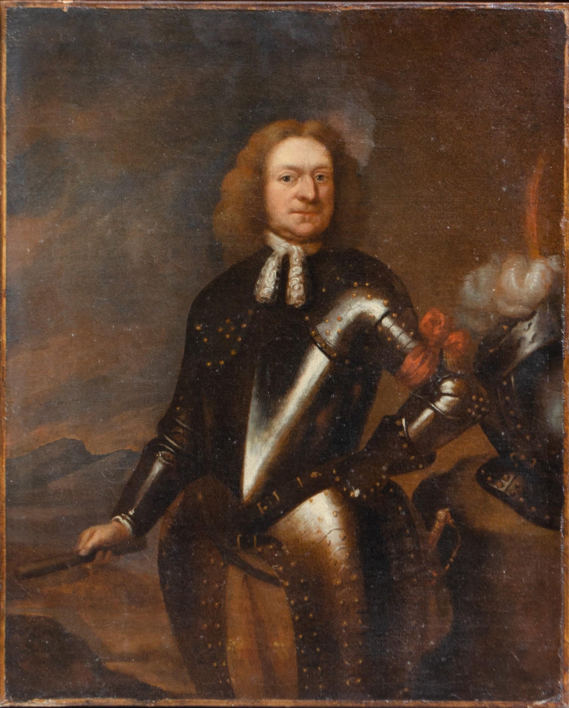 Porträt von Raimondo di Montecuccoli in Rüstung mit einem Marshalsstab. CIRCA 1660 im Angebot 14