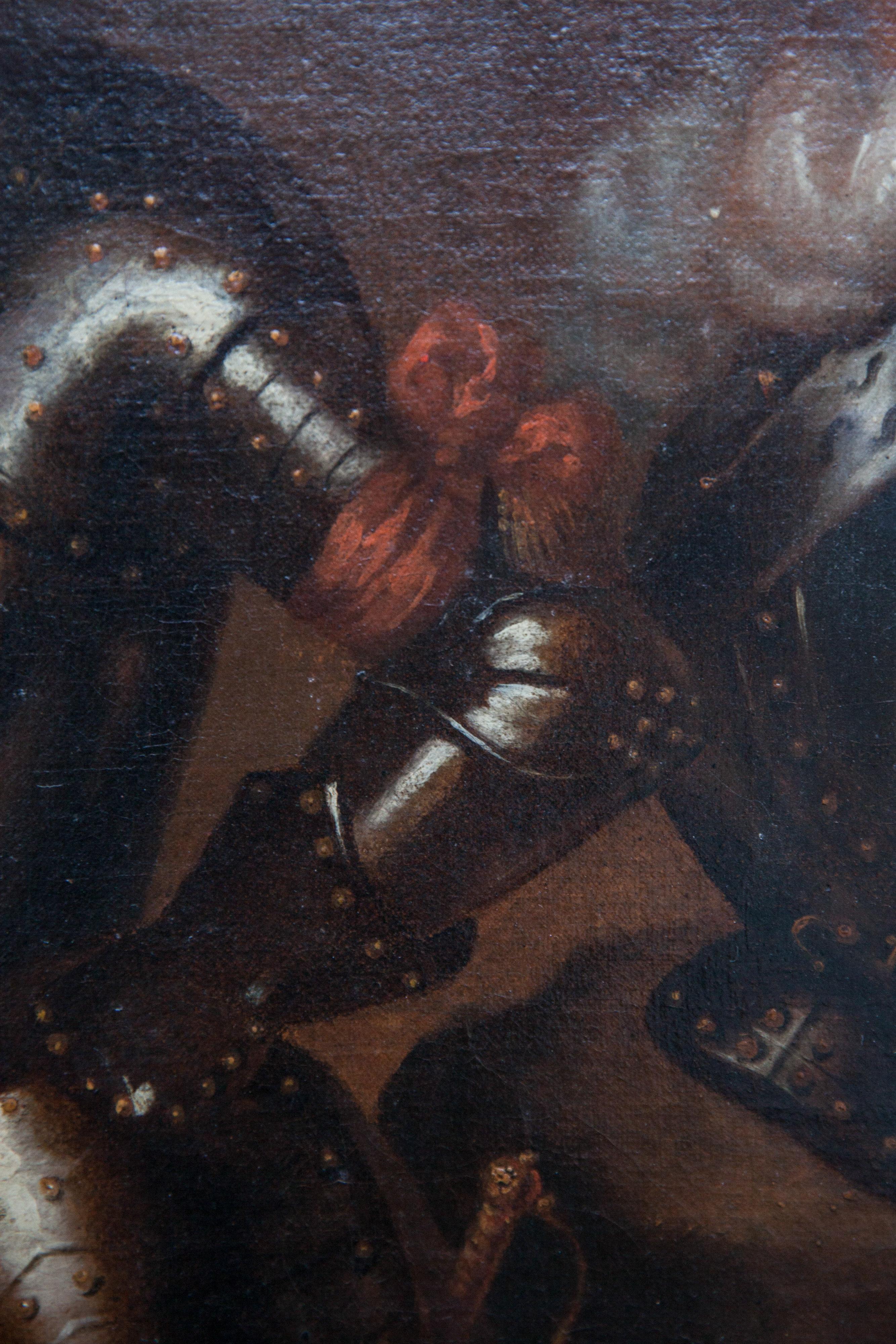 Portrait de Raimondo di Montecuccoli en armure avec un bâton de maréchal. Vers 1660 en vente 3