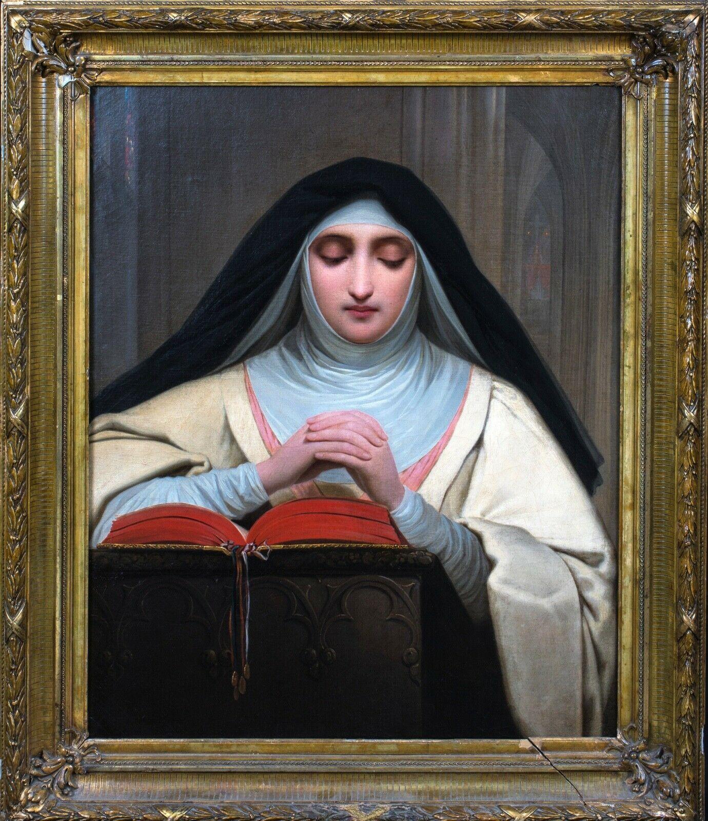 Portrait Of Saint Teresa Of Avila, 19th Century - Painting by Unknown