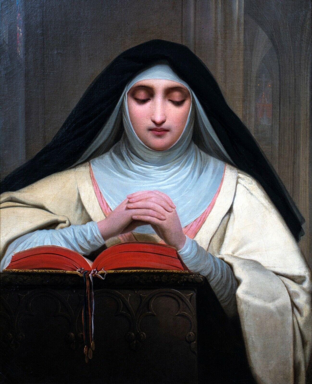 Unknown Portrait Painting - Portrait Of Saint Teresa Of Avila, 19th Century