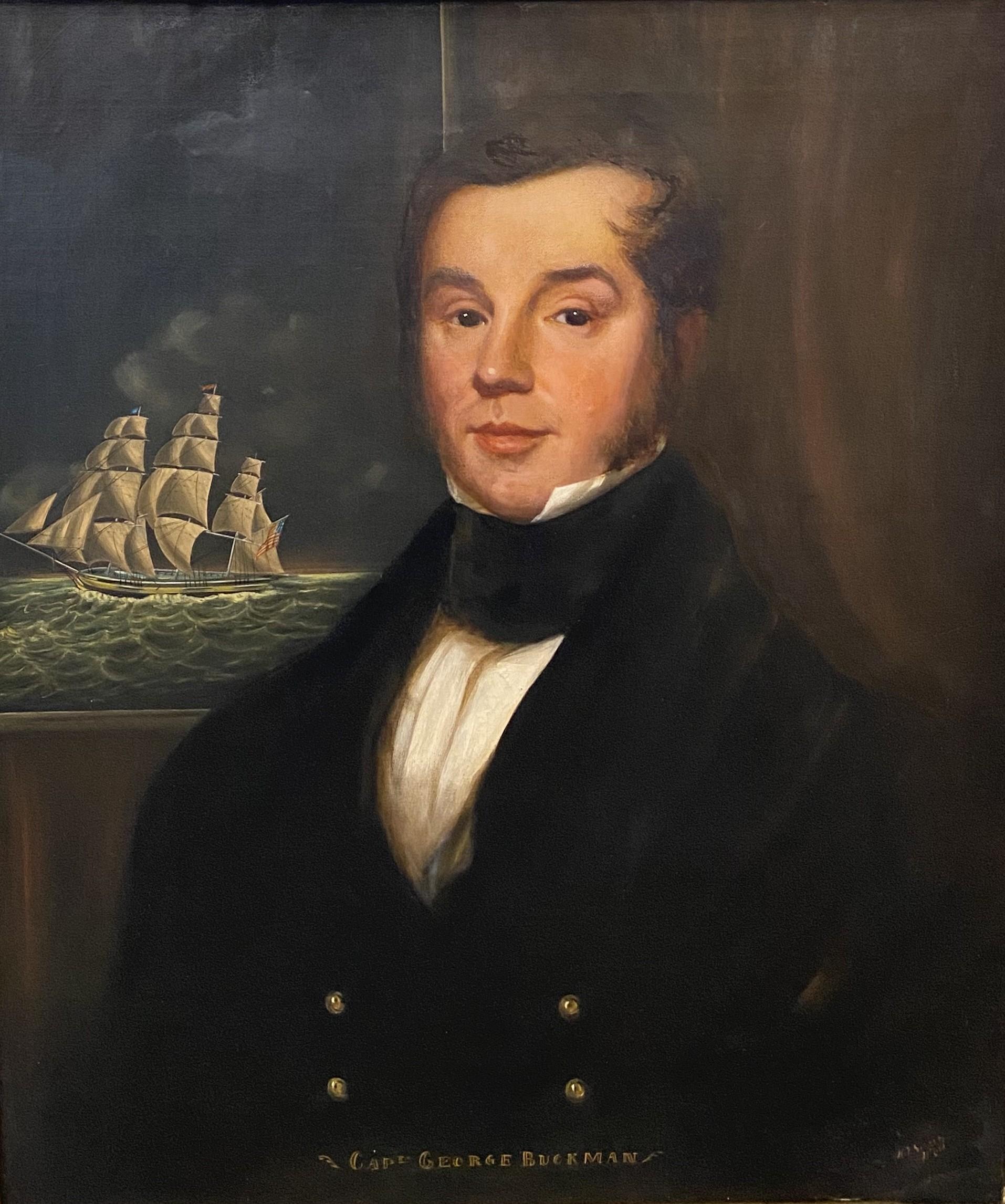 Porträt von Schiffs Kapitän George Buckman – Painting von Unknown