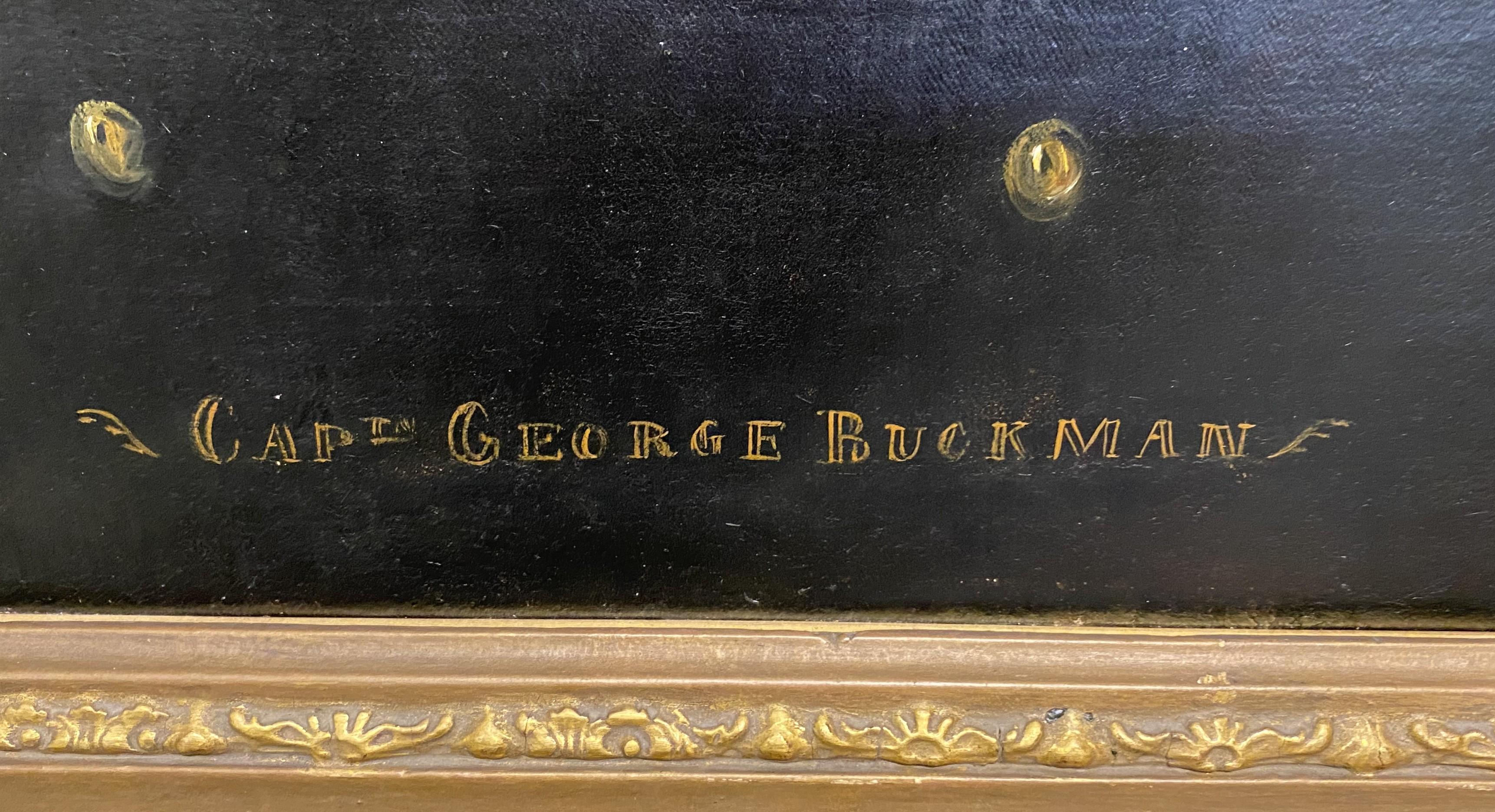 Porträt von Schiffs Kapitän George Buckman im Angebot 3