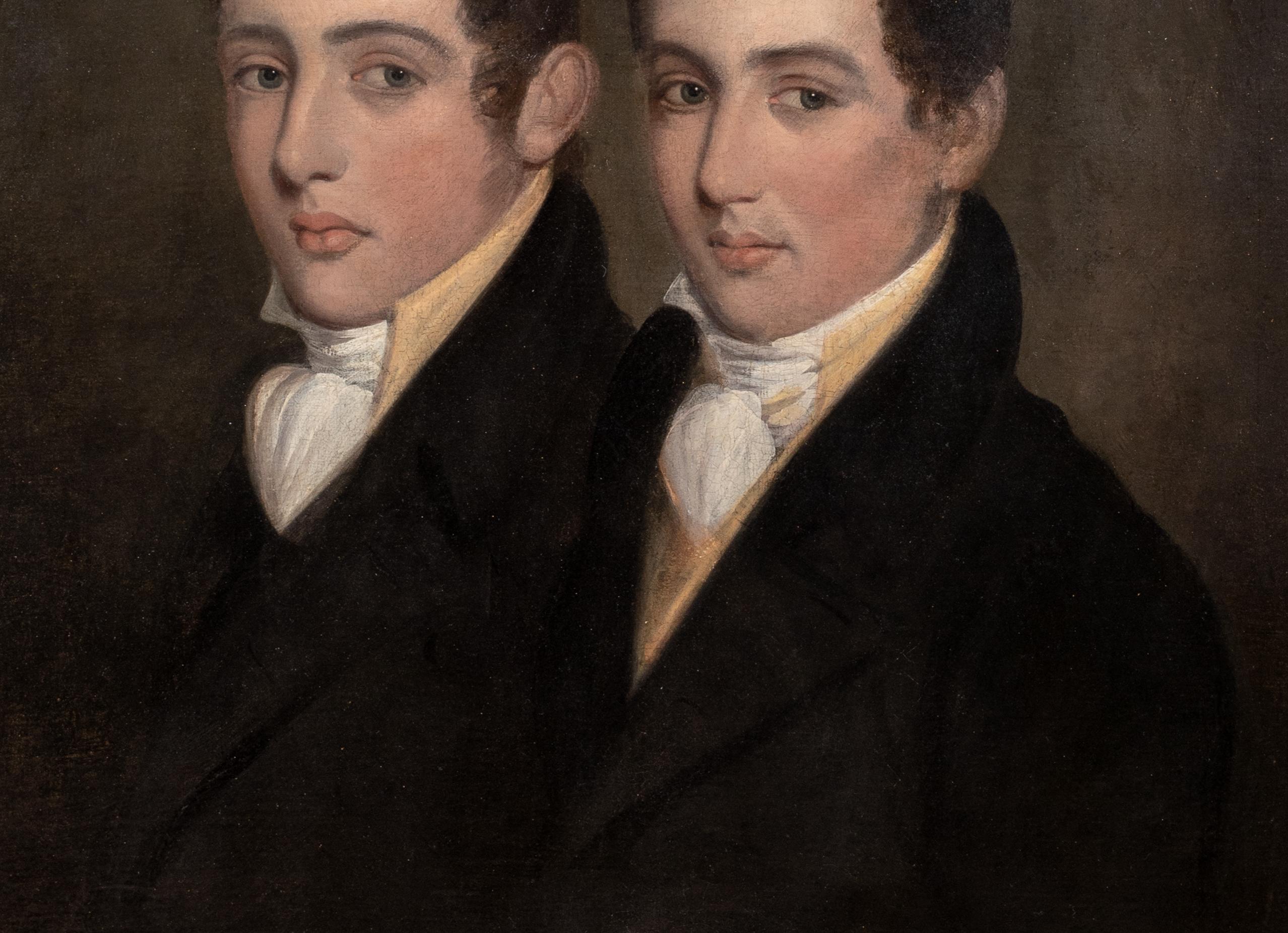 Portrait Of Siamese Twins, circa 1810 English Regency School For Sale 2