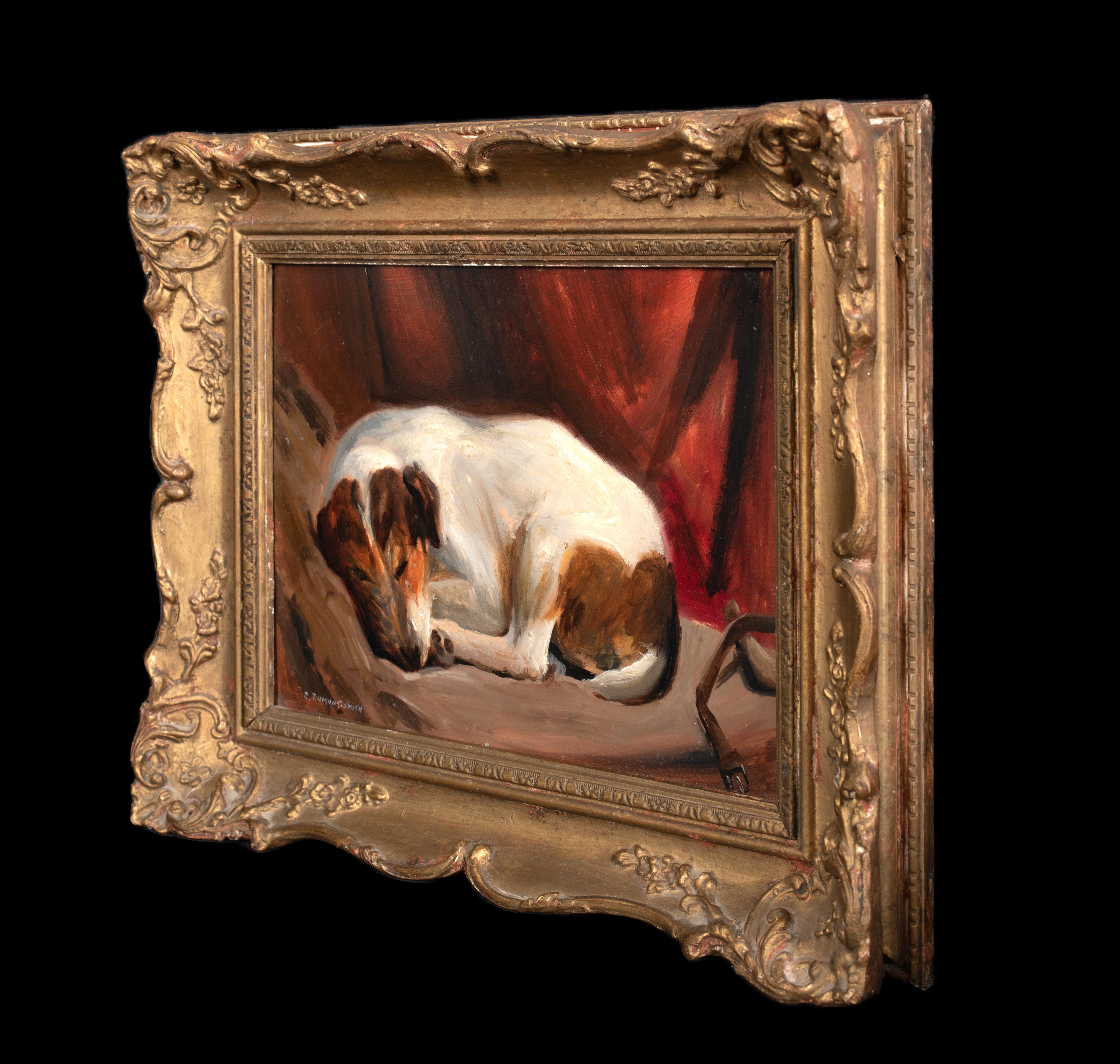 Portrait Of  Sleeping Jack Russell Terrier, circa 1900  by Robert Dumont Smith   6