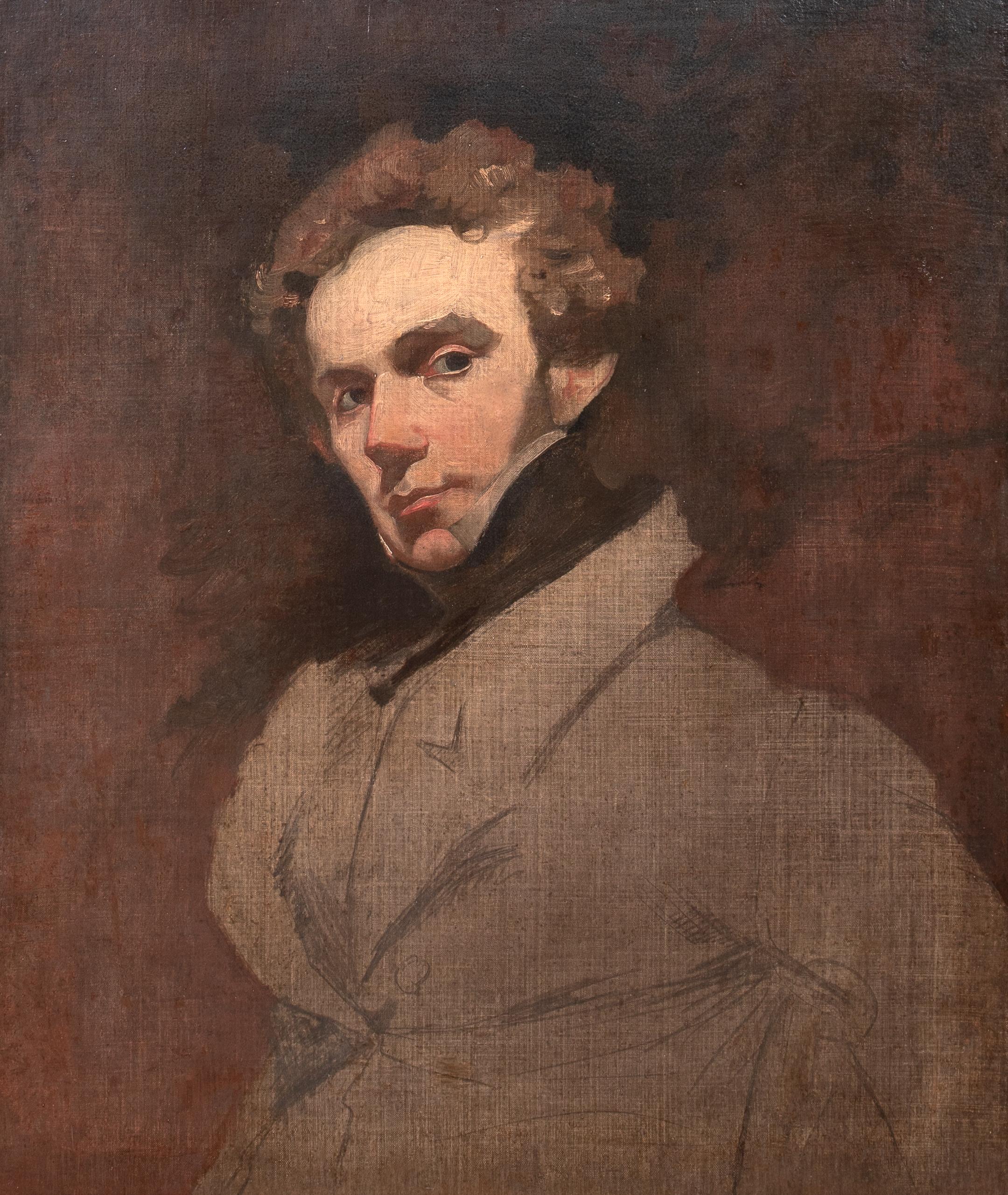 Portrait Of Søren Kierkegaard (1813-1855), 19th Century  European School - Brown Portrait Painting by Unknown