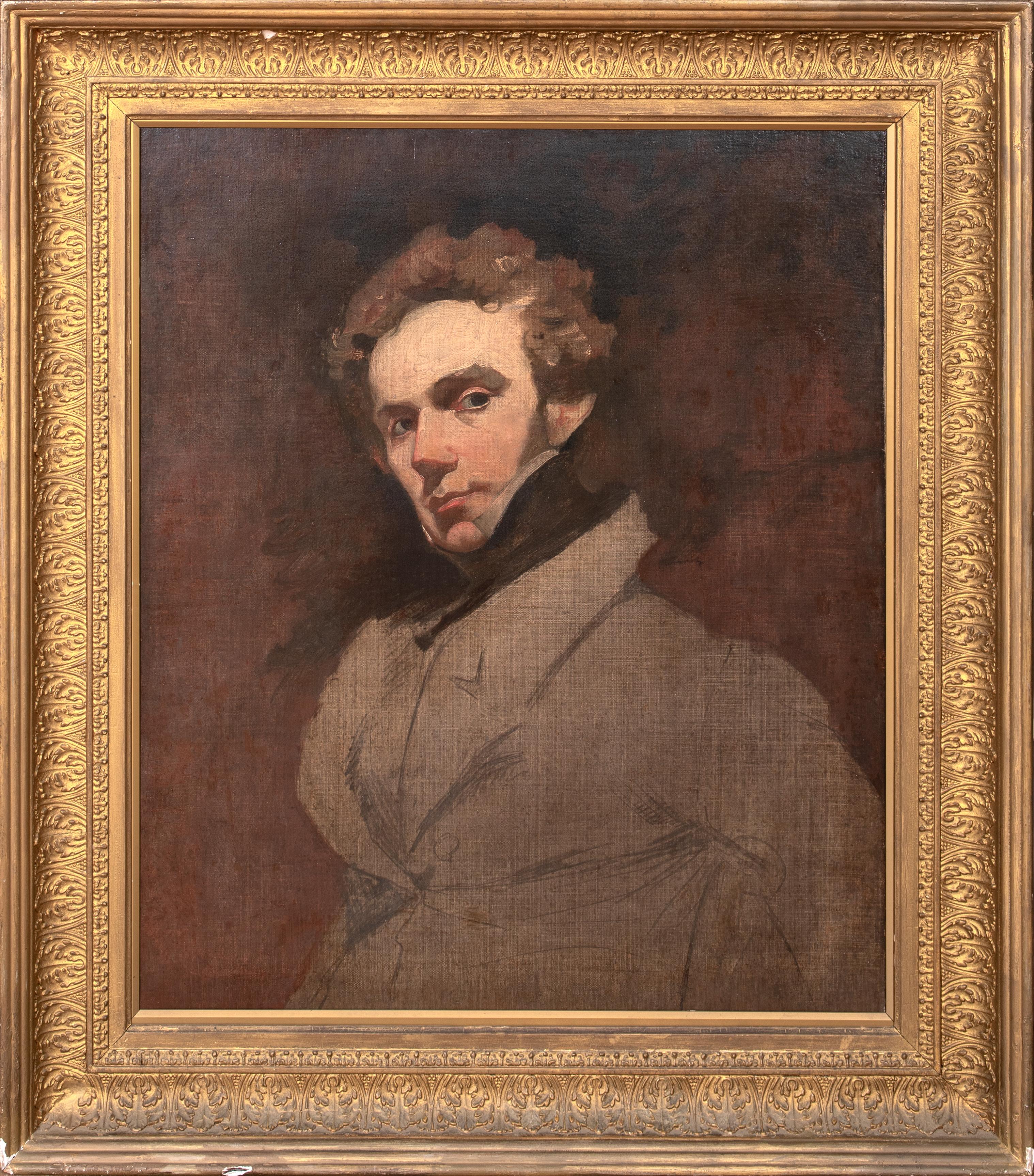 Unknown Portrait Painting - Portrait Of Søren Kierkegaard (1813-1855), 19th Century  European School