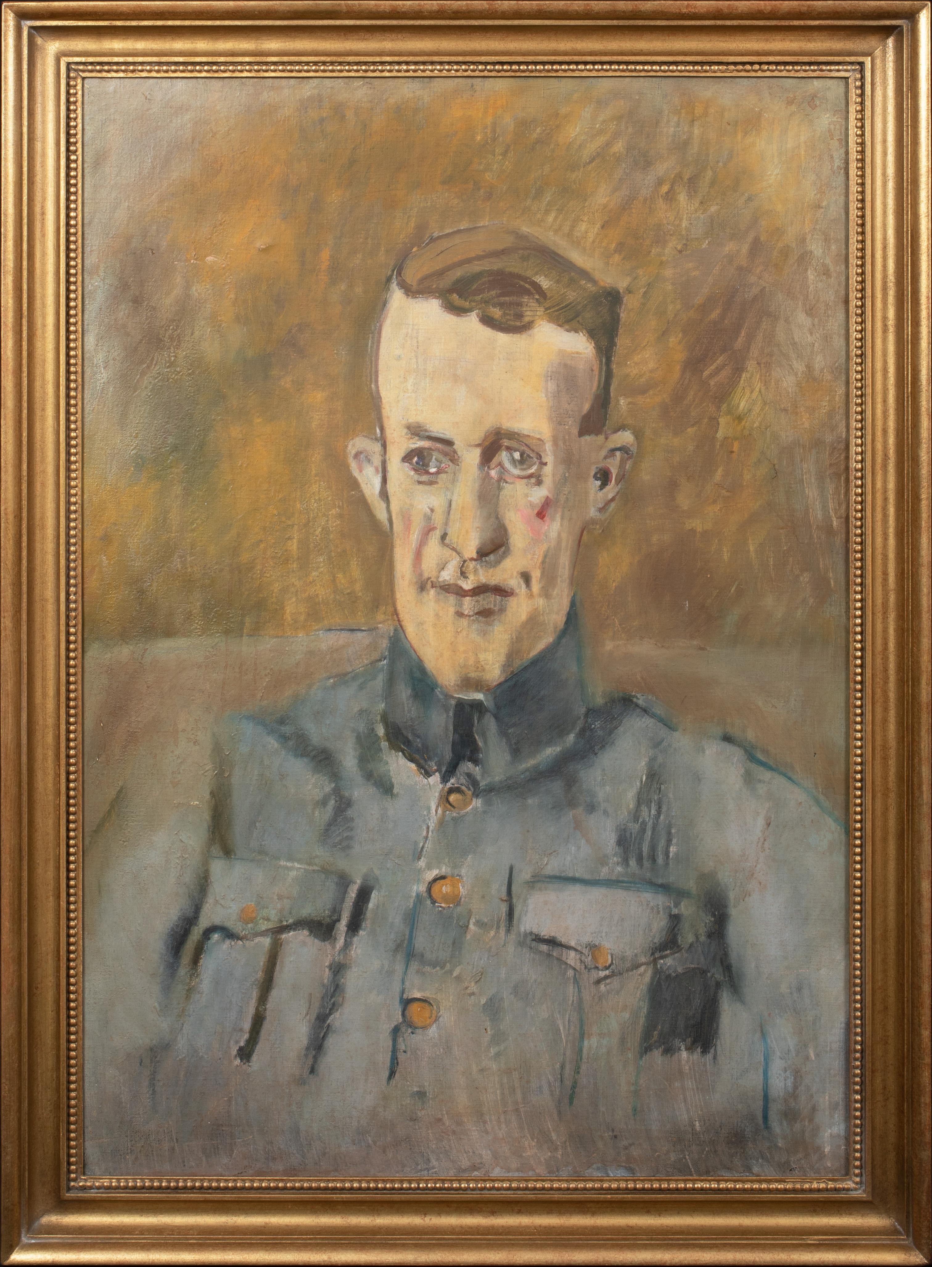 Unknown Portrait Painting - Portrait of T. E. Lawrence (1888-1935), painted circa 1929