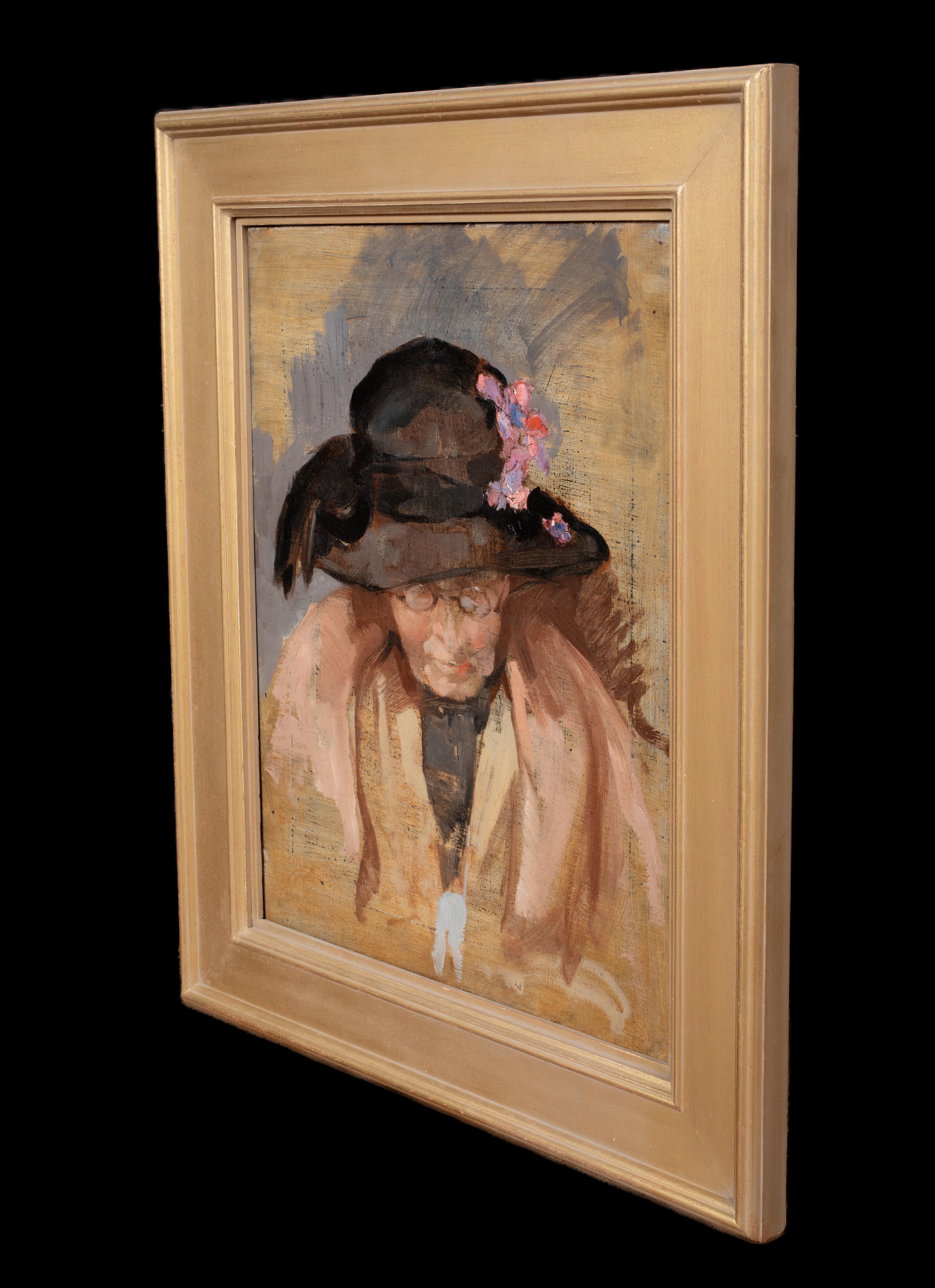 Portrait Of The Artists Mother, early 20th Century   by VIOLET EVELYN ARNOTT  For Sale 4