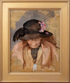 Antique Portrait Of The Artists Mother, early 20th Century   by VIOLET EVELYN ARNOTT 