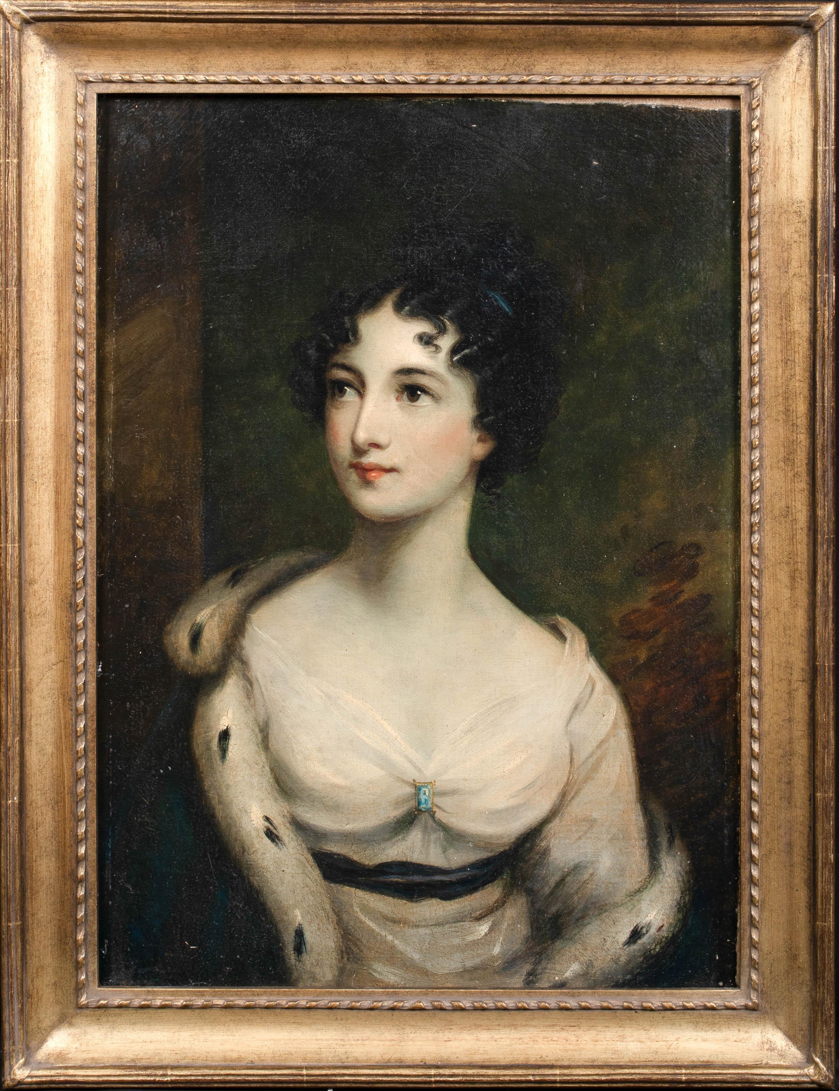 Unknown Portrait Painting - Portrait Of The Duchess of Beaufort, Lady of Queen Victoria 's Court,