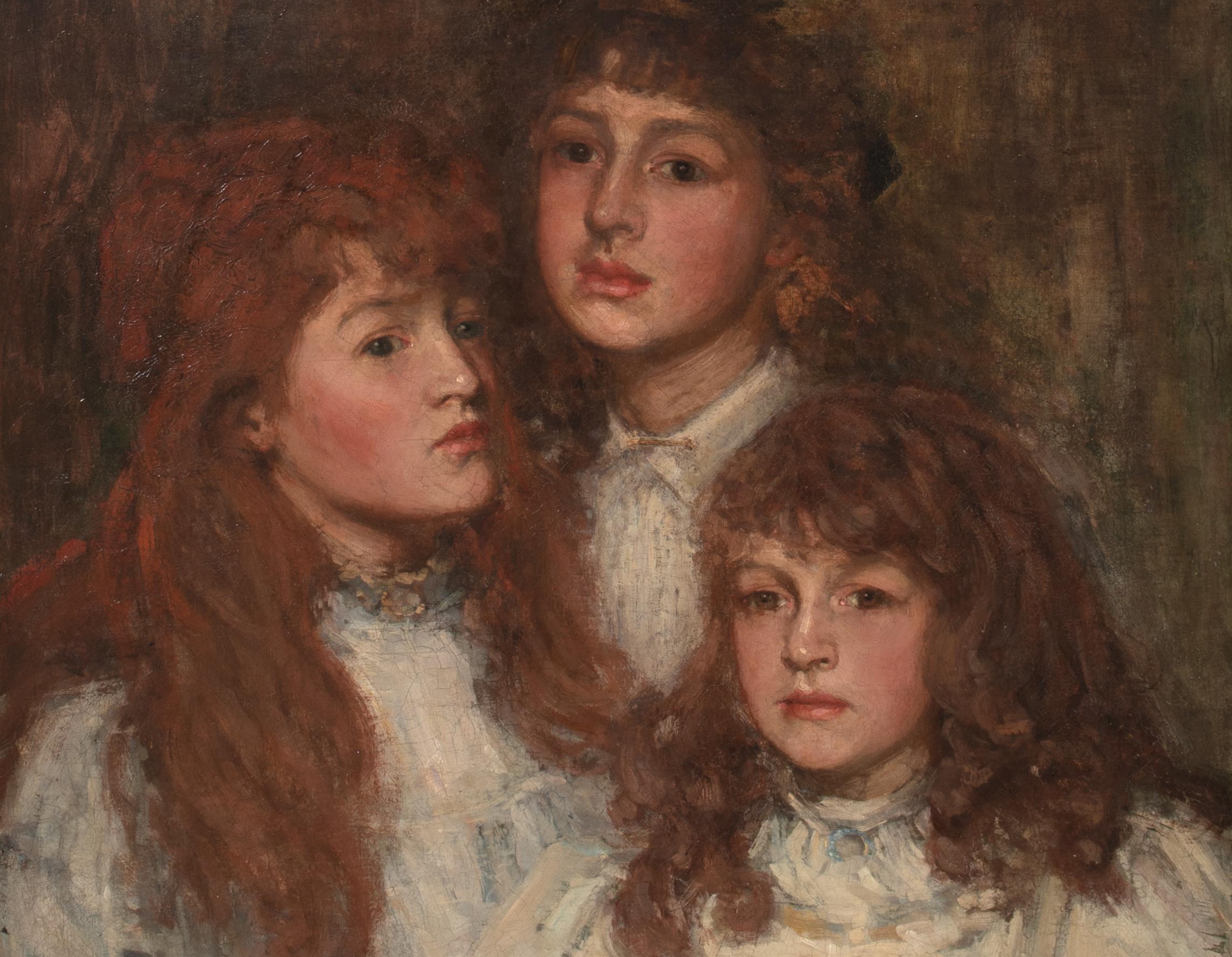 Portrait Of The Guinness Sisters, dated 1894 For Sale 2