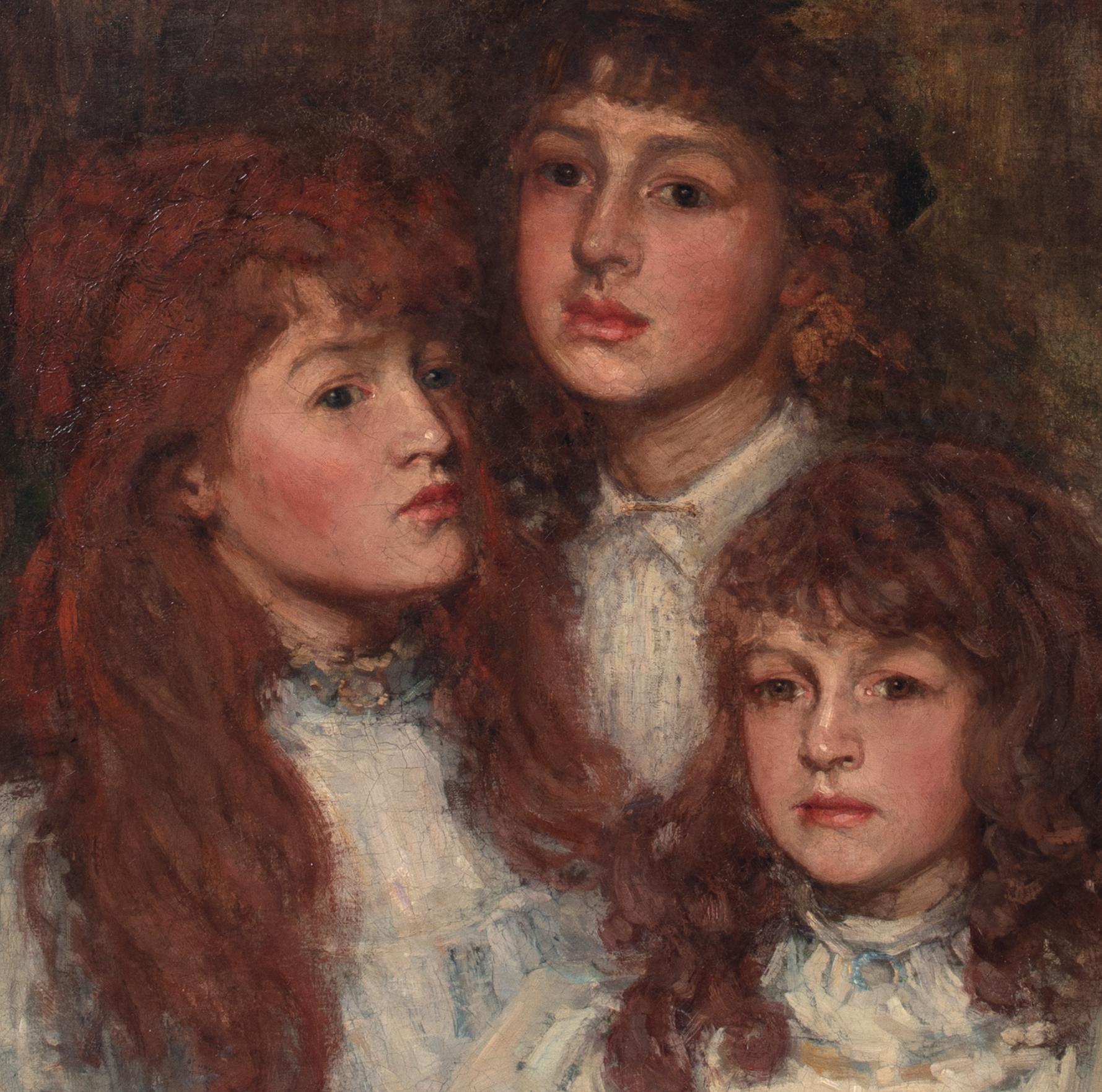 Portrait Of The Guinness Sisters, dated 1894 For Sale 3