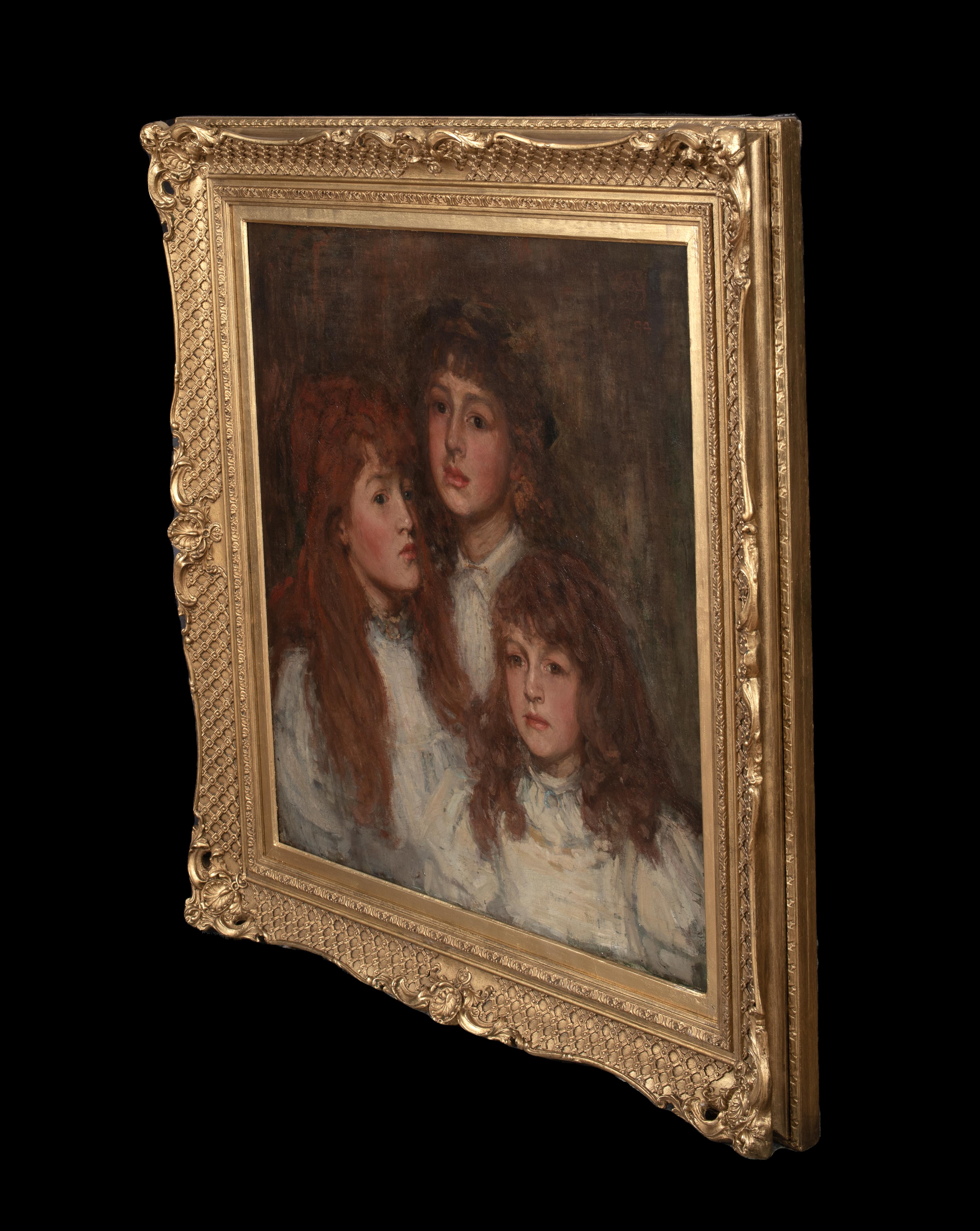 Portrait Of The Guinness Sisters, dated 1894 For Sale 4