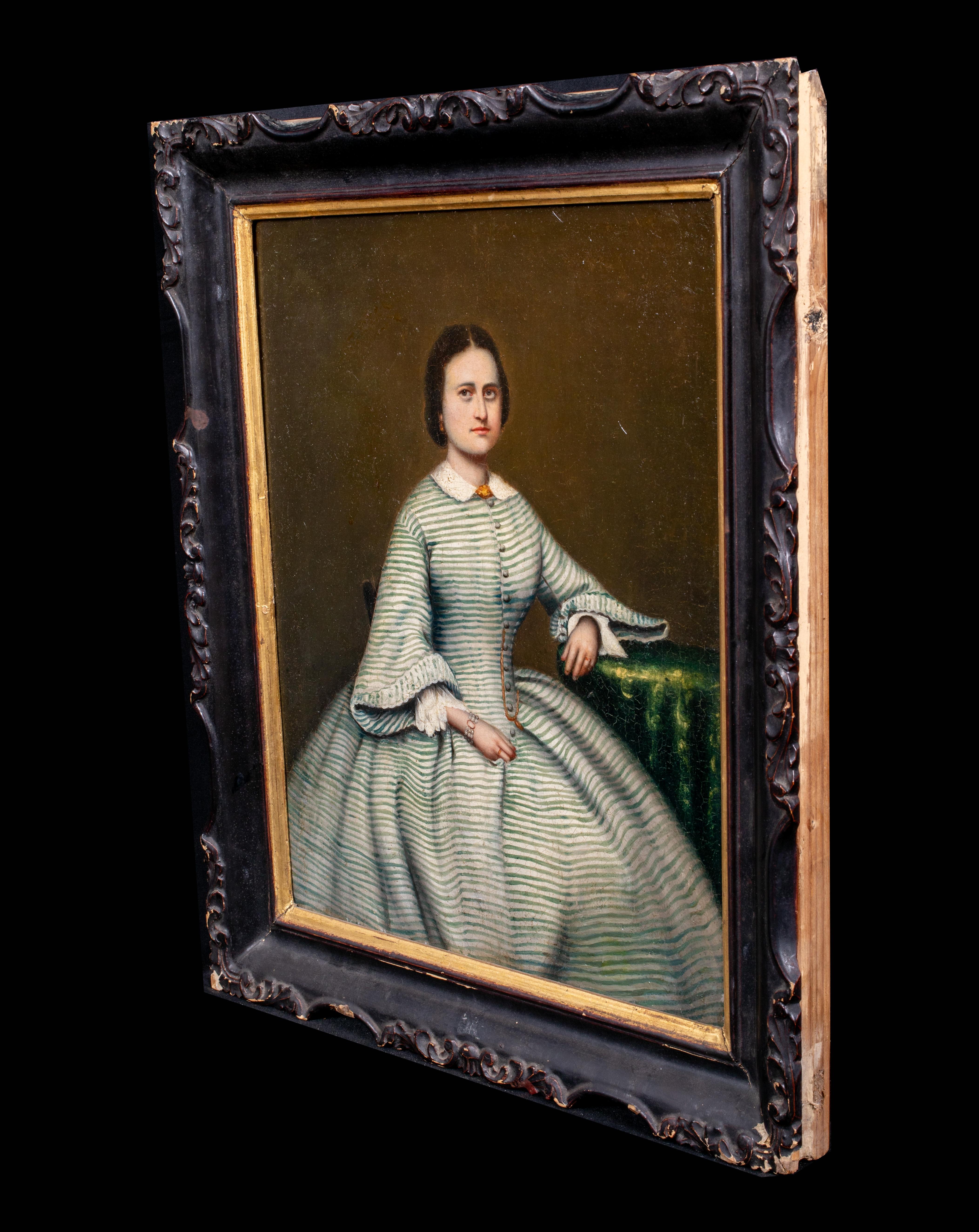 Portrait Of The Wife Of A British Hong Kong Diplomat, circa 1890  Chinese School For Sale 2