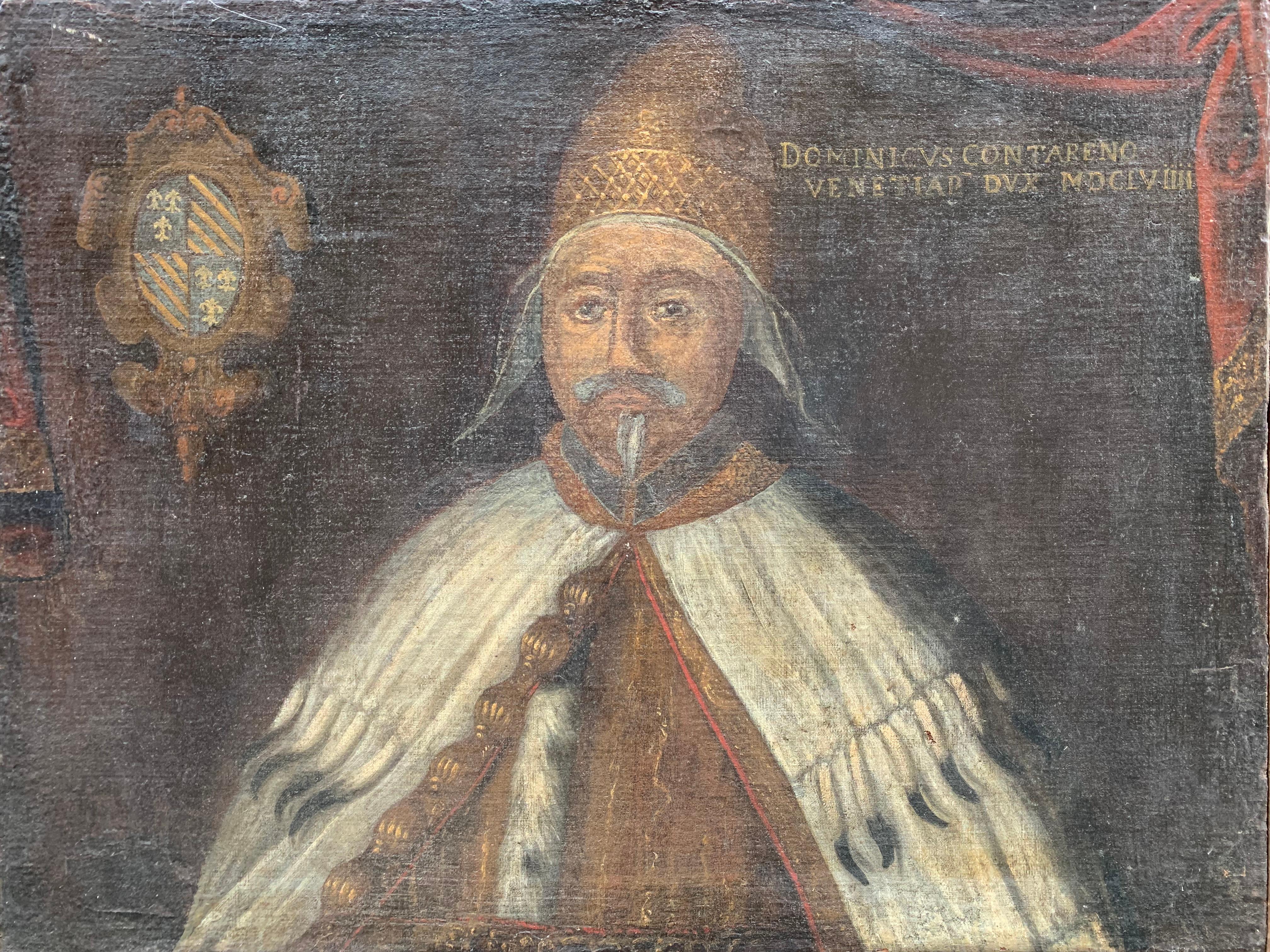 Portrait of Venetian the Doge Domenico Contarini.