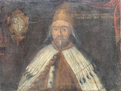 Antique Portrait of Venetian the Doge Domenico Contarini.