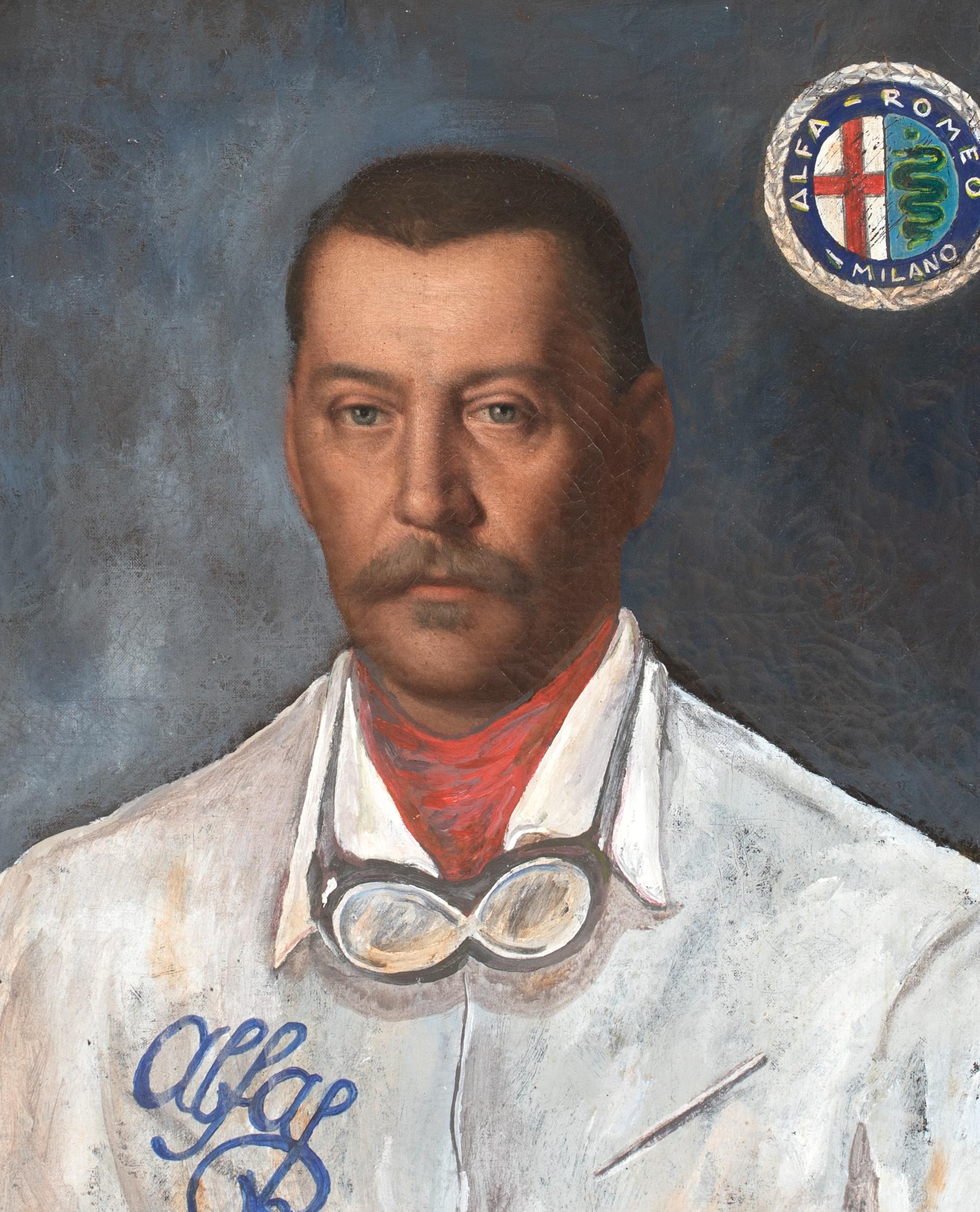 Porträt von Victor Rigal, Alfa Romeo Racing Team, datiert 1929  LAC mit Monogramm im Angebot 6