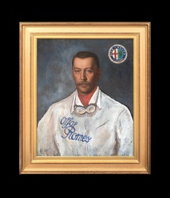 Porträt von Victor Rigal, Alfa Romeo Racing Team, datiert 1929  LAC mit Monogramm