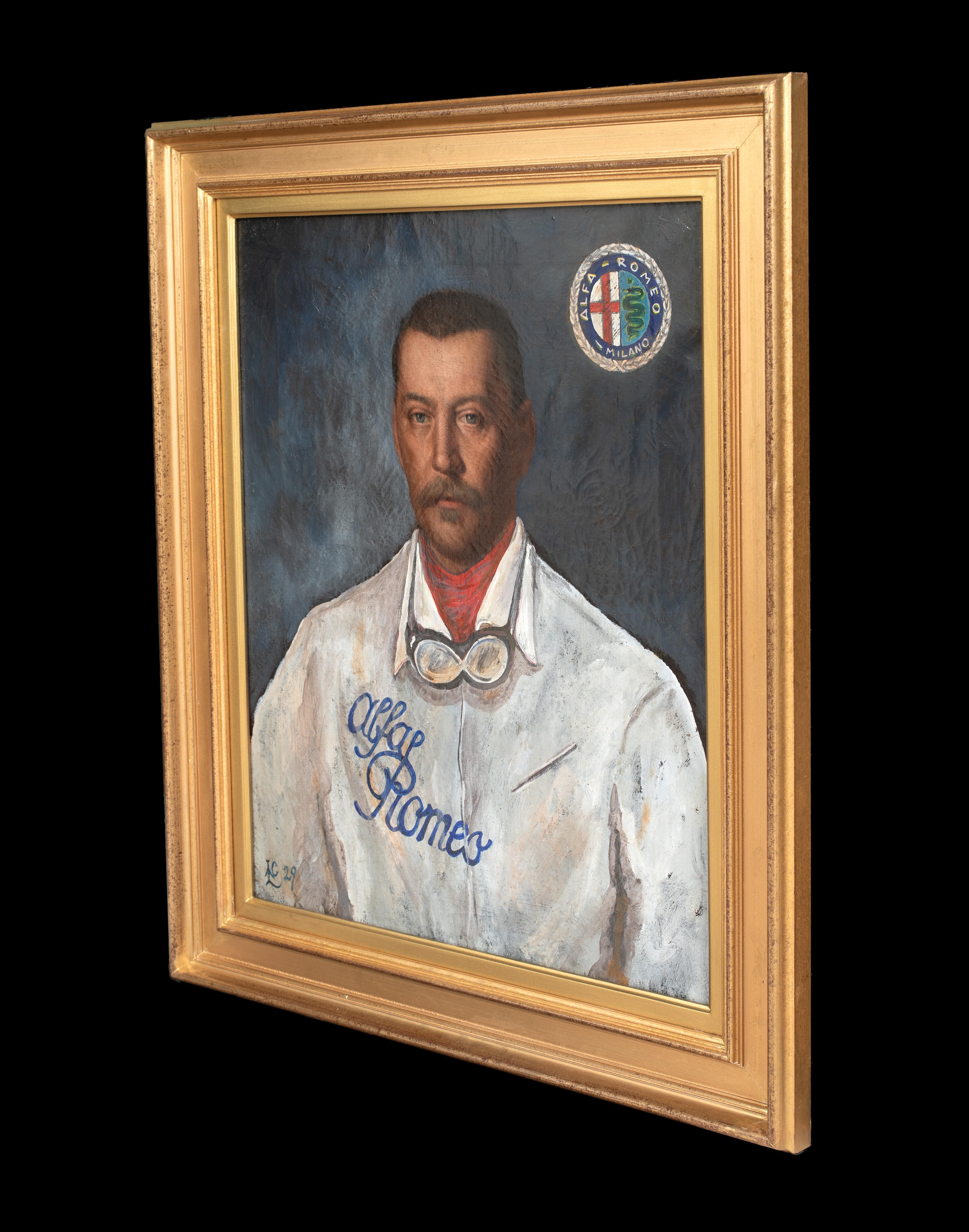 Porträt von Victor Rigal, Alfa Romeo Racing Team, datiert 1929  LAC mit Monogramm im Angebot 4