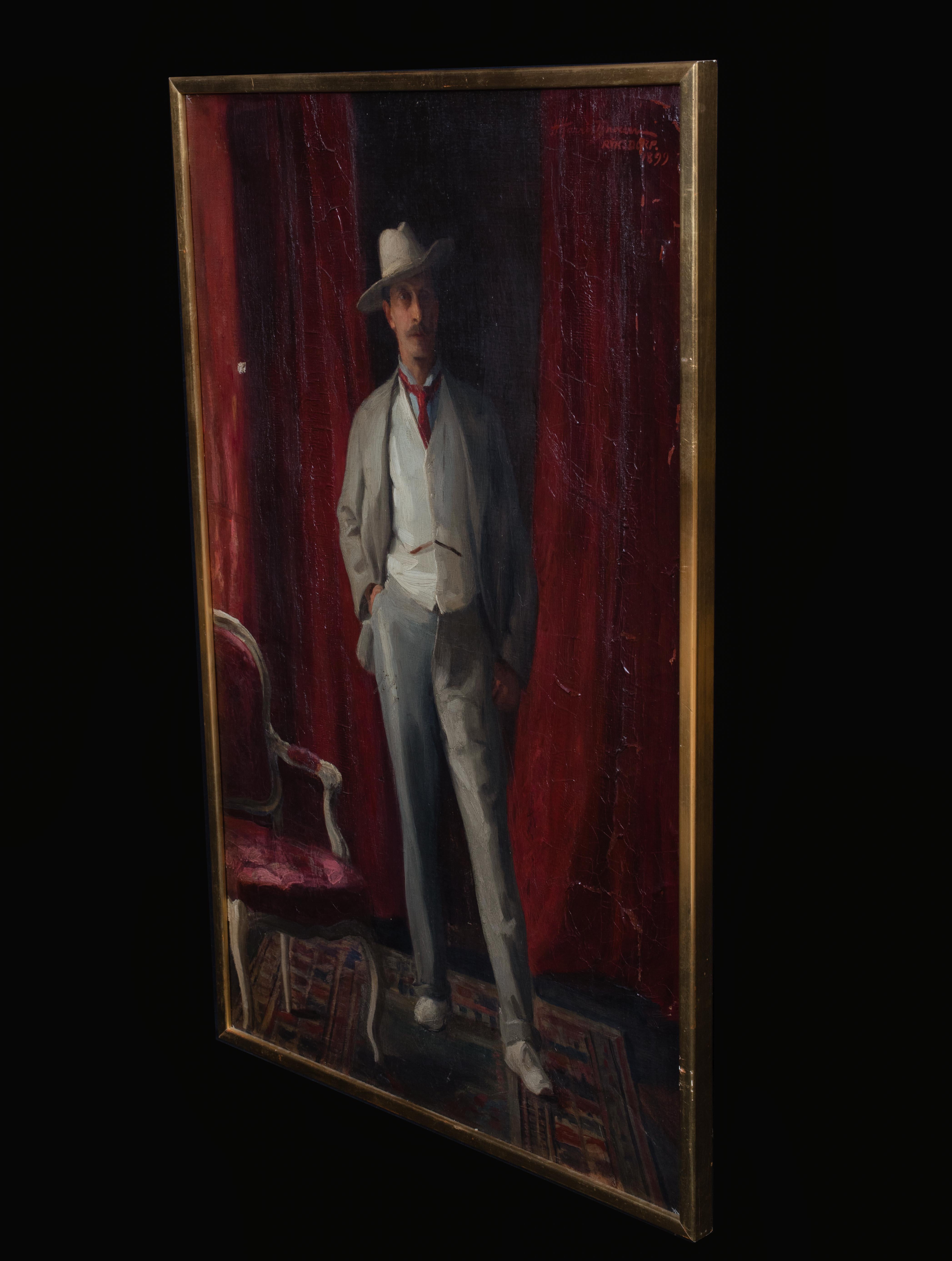 Portrait Of William Burdon-Muller, Santiago, Chile, dated 1899 For Sale 2
