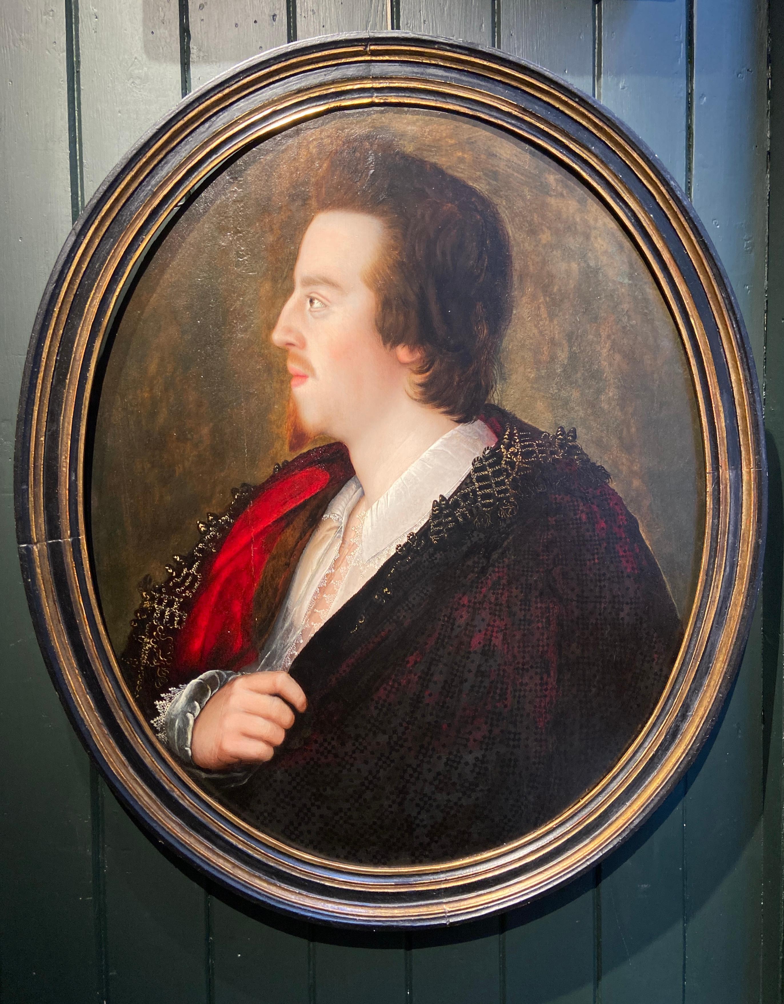 Portrait of William Herbert, 3rd Earl of Pembroke, Early 17th Century Portrait - Painting by Unknown