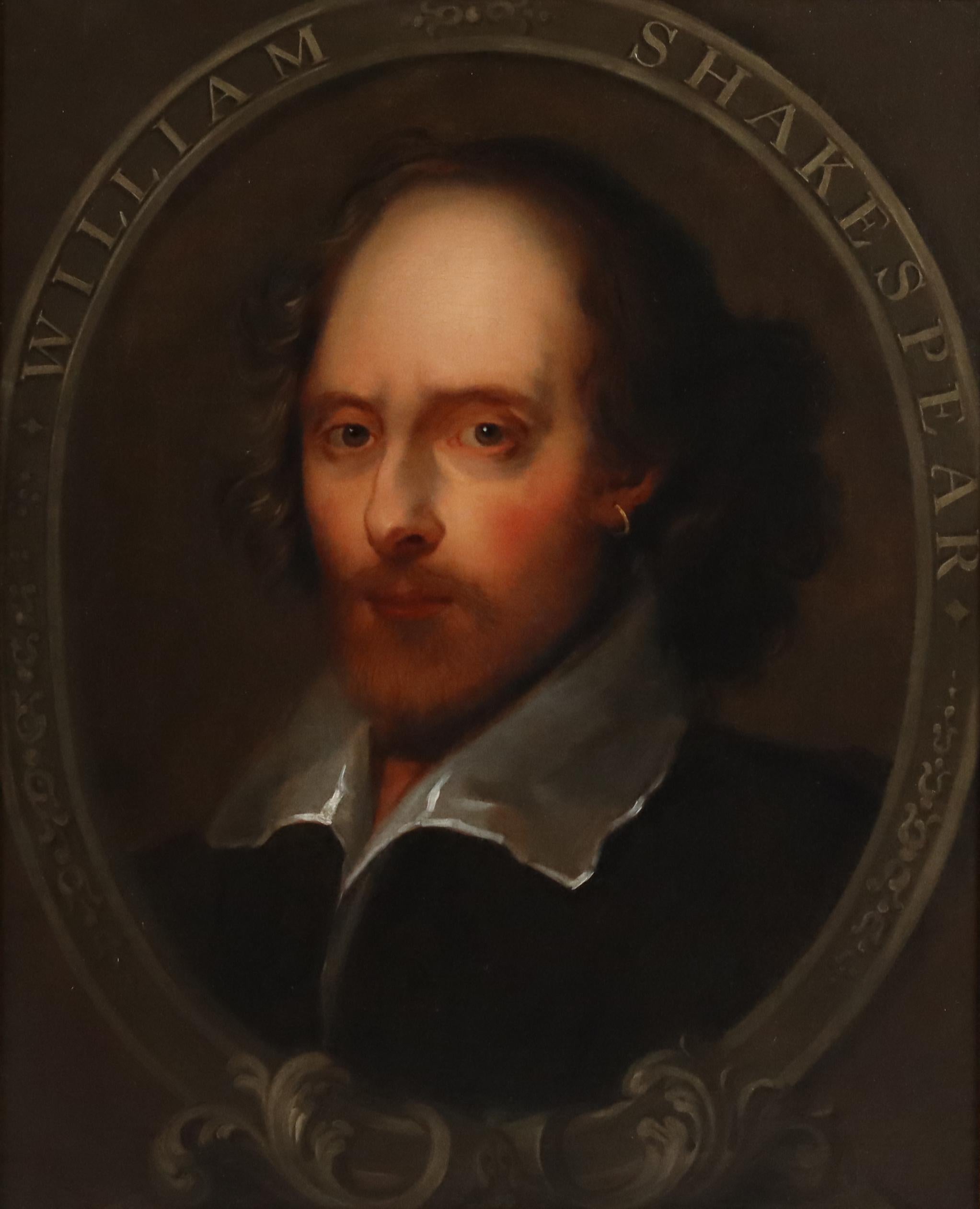 Unknown Portrait Painting - Portrait of William Shakespeare