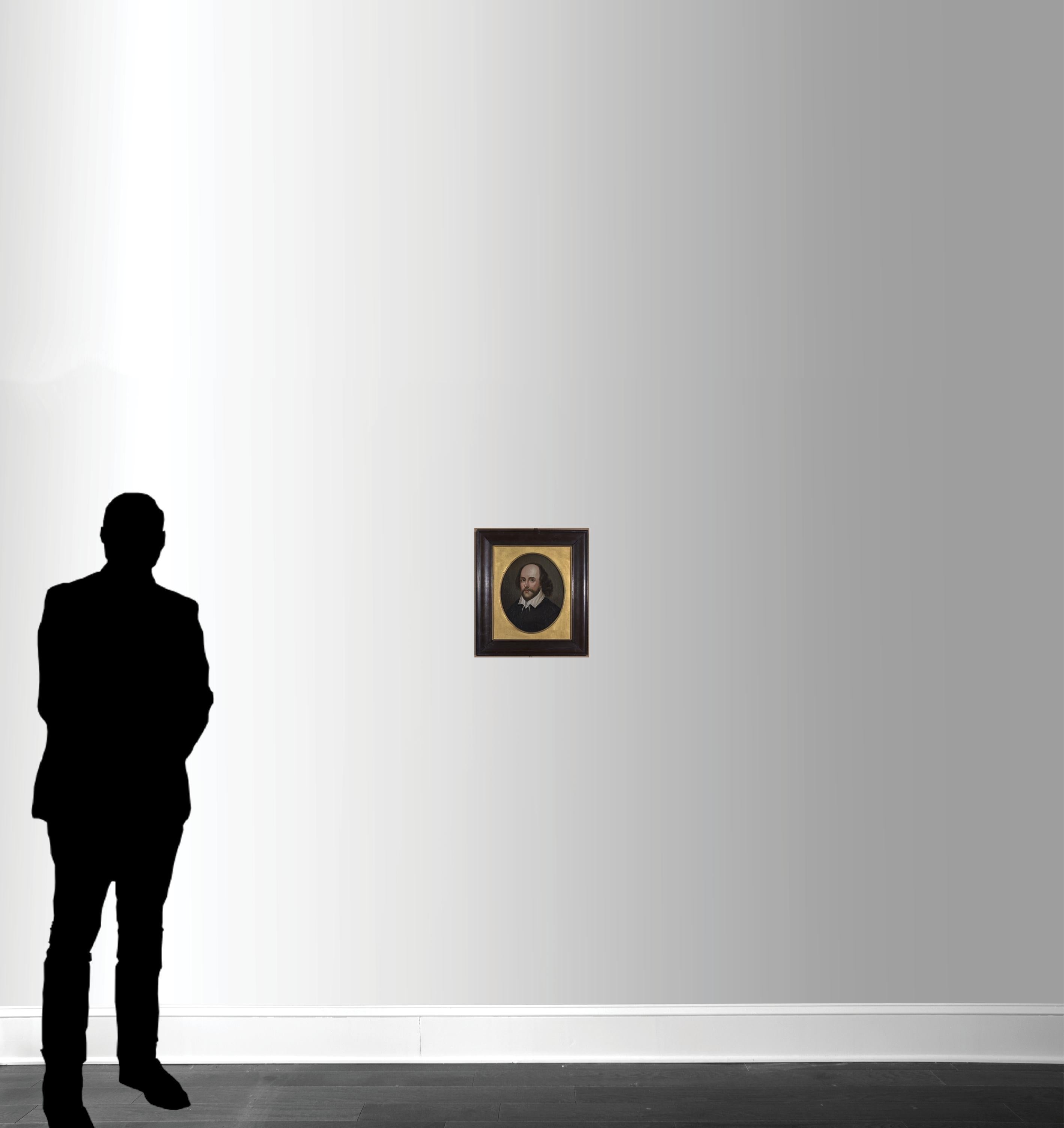 Portrait de William Shakespeare, peinture à l'huile du XIXe siècle - Réalisme Painting par Unknown