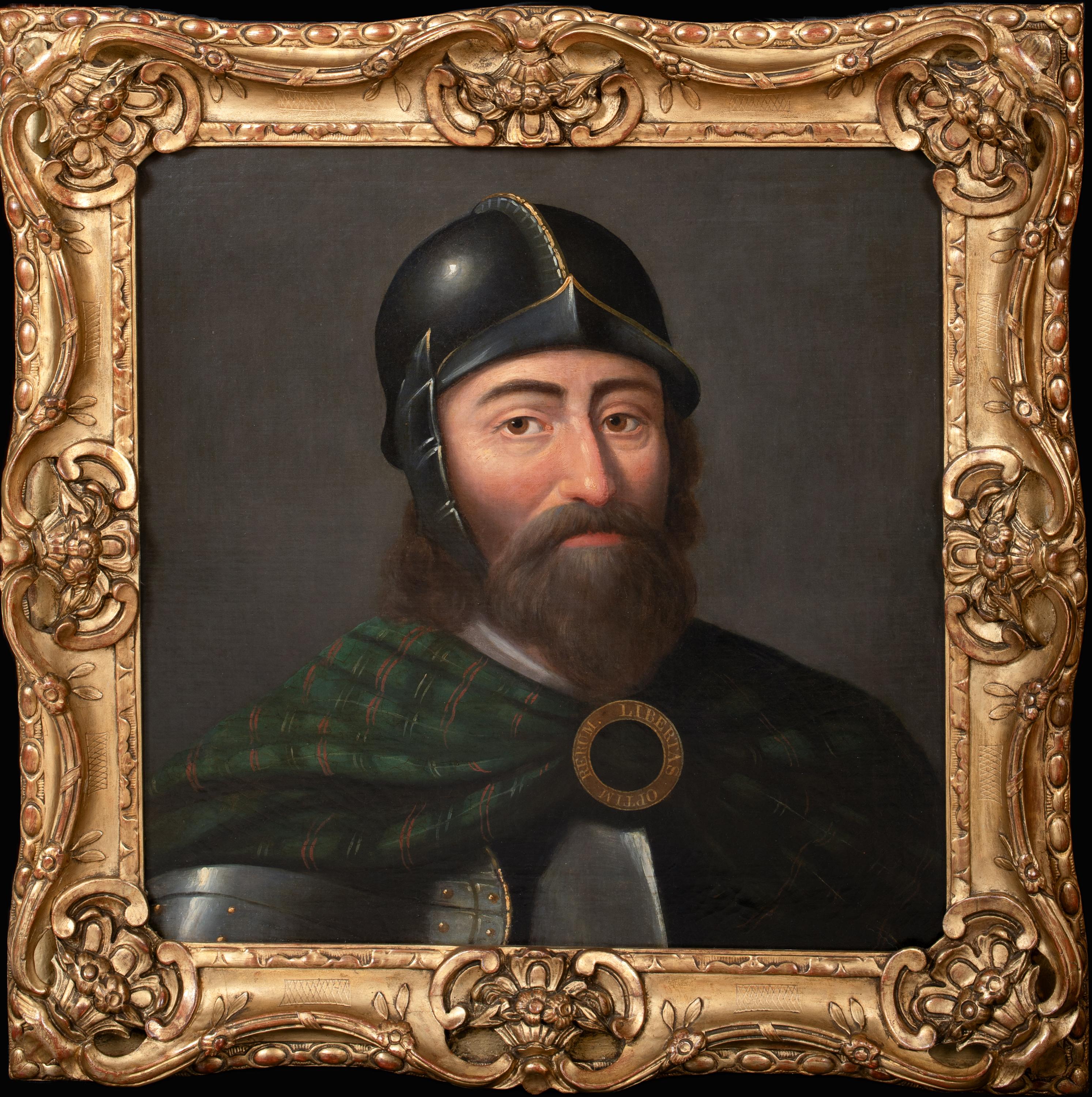 Unknown Portrait Painting - Portrait Of William Wallace (1270-1305), circa 1700