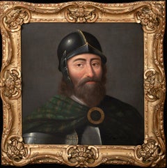 Antique Portrait Of William Wallace (1270-1305), circa 1700