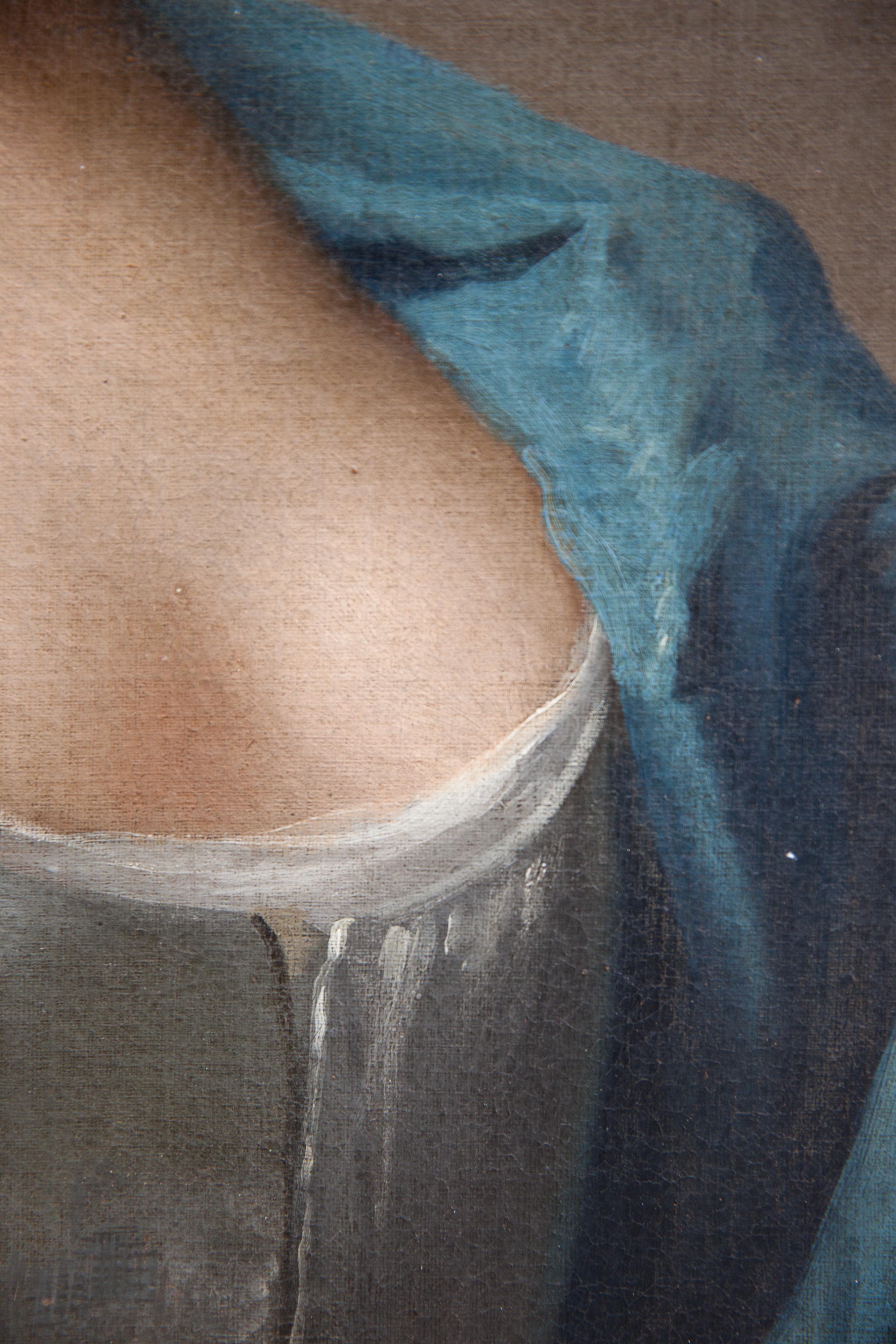 Porträt eines jungen aristokratischen Mädchens - Englischer Stil des 18
Öl auf Leinwand.

Versilberter Holzrahmen.

Größe mit Rahmen cm 85 x 72,5 

Größe ohne Rahmen 74,5 x 62,5 cm

Im Mittelpunkt der englischen Schule des 18. Jahrhunderts stand um